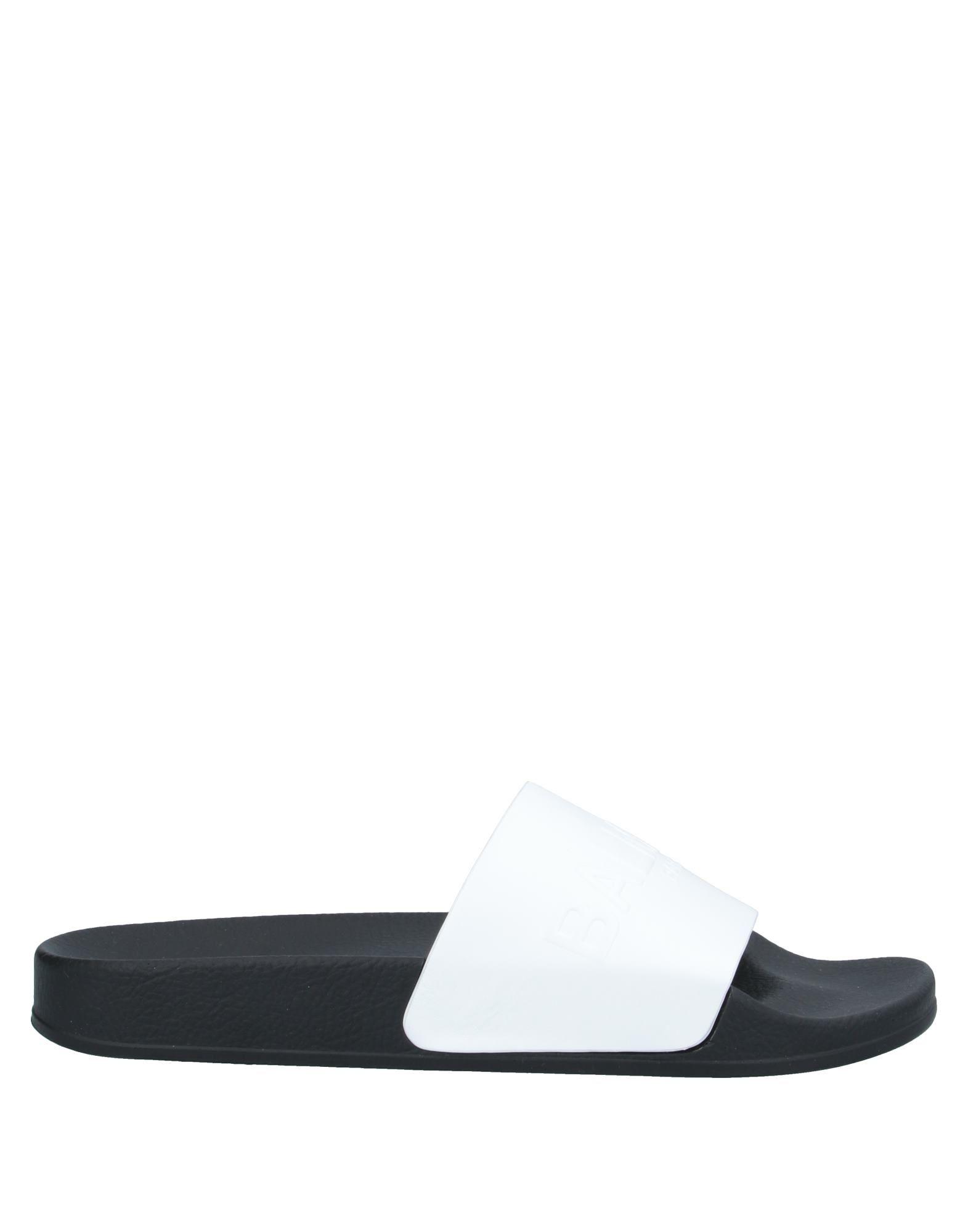 white balmain slides