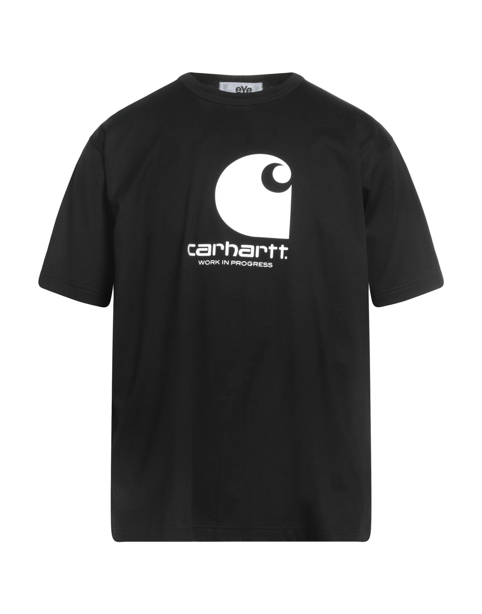 EYE JUNYA WATANABE COMME DES GARCONS x CARHARTT Logo Print Cotton T Shirt in Black for Men Lyst UK