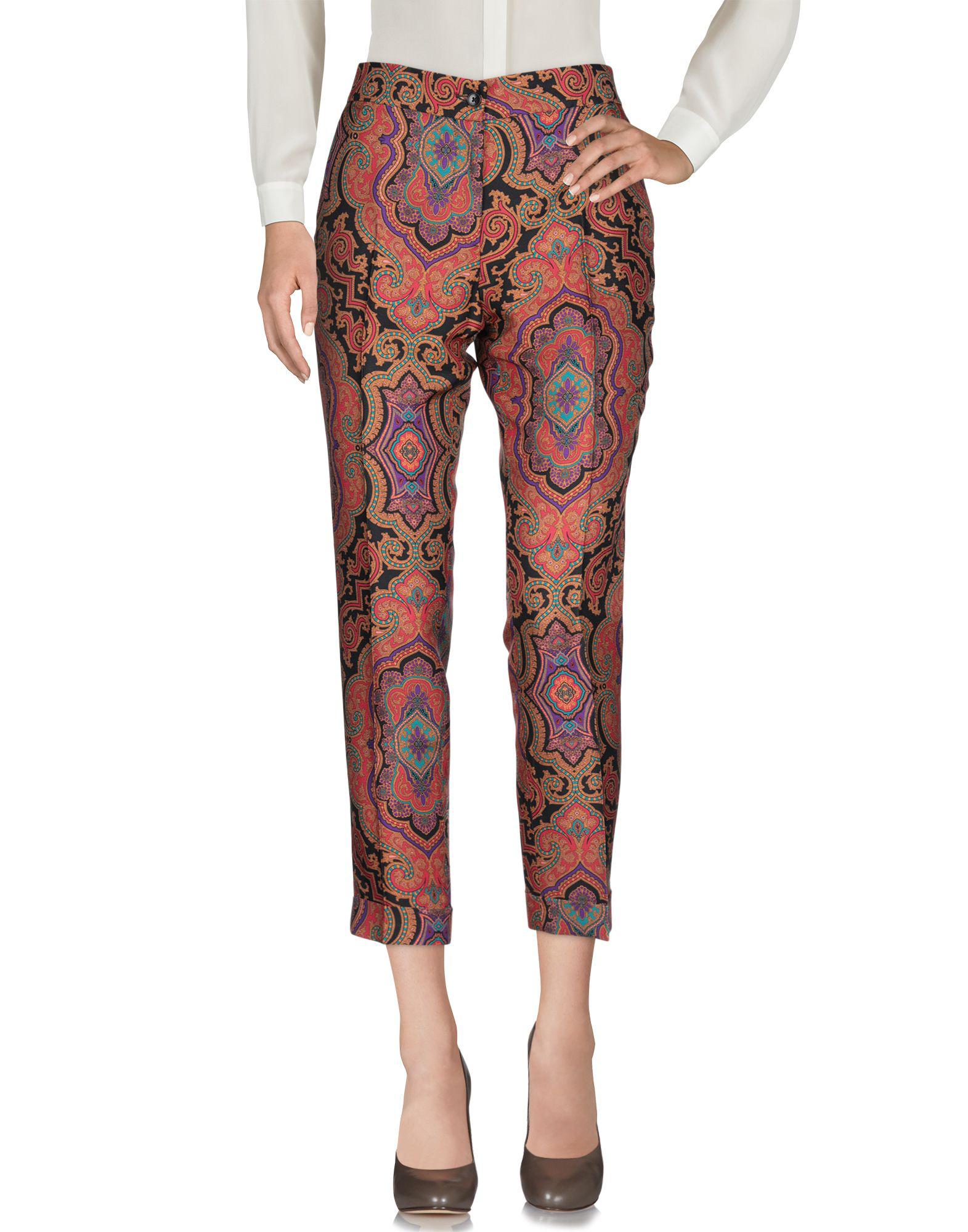 red casual pants