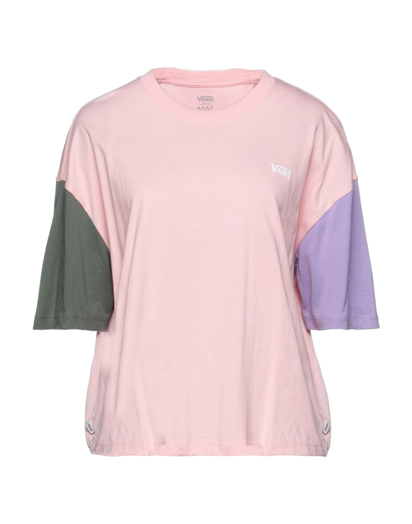 Vans Cotton T-shirt in Pink - Lyst