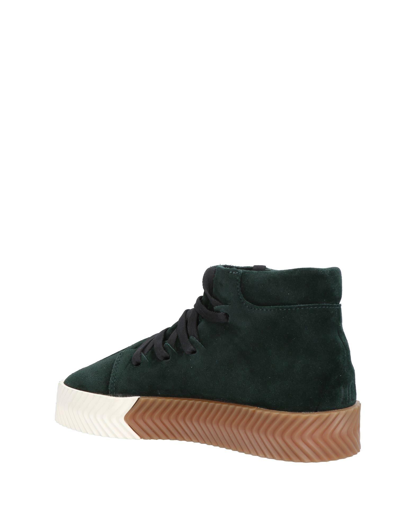 adidas Leather High-tops & Sneakers in Dark Green (Green) - Lyst