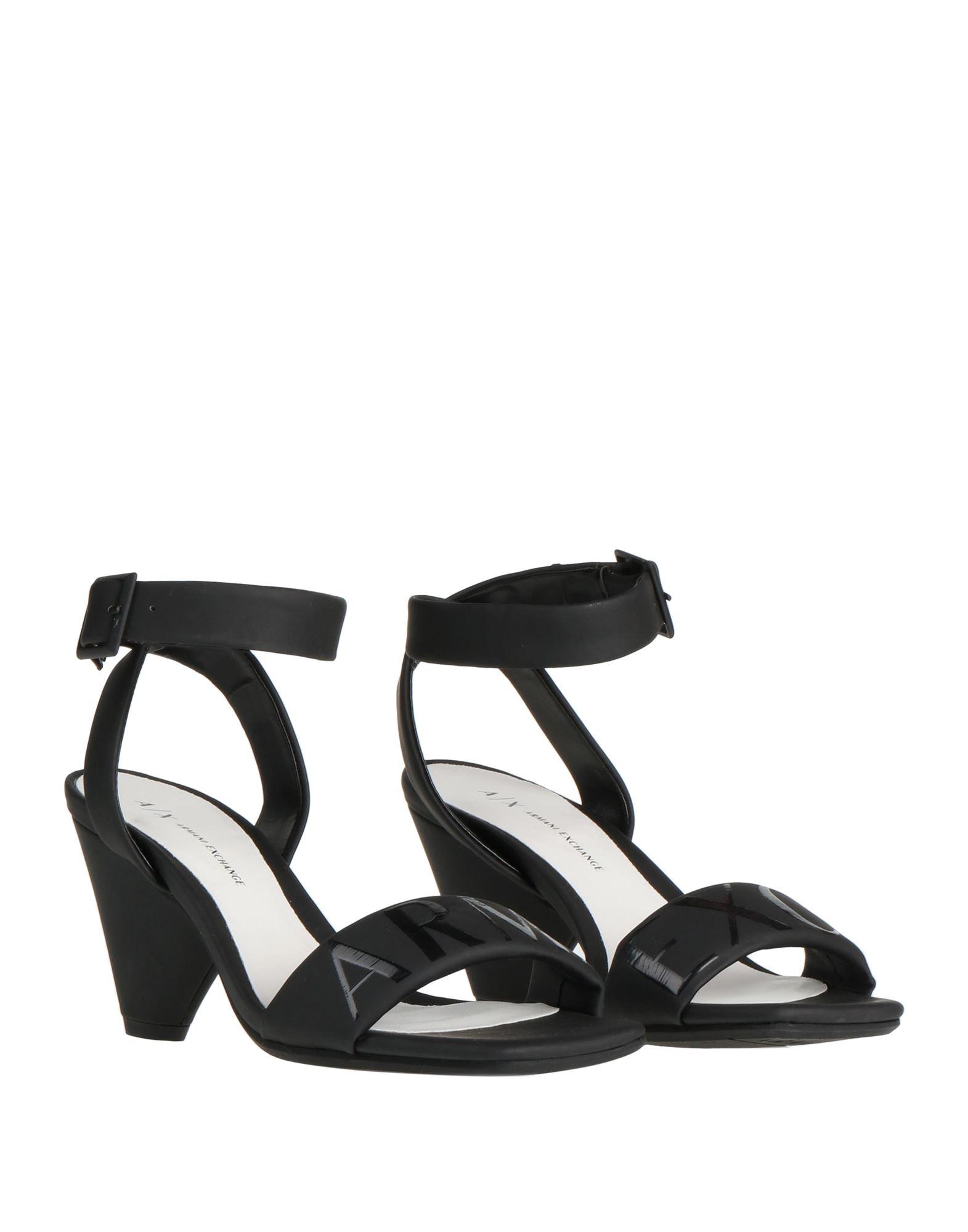 Armani Exchange Sandals in Black | Lyst