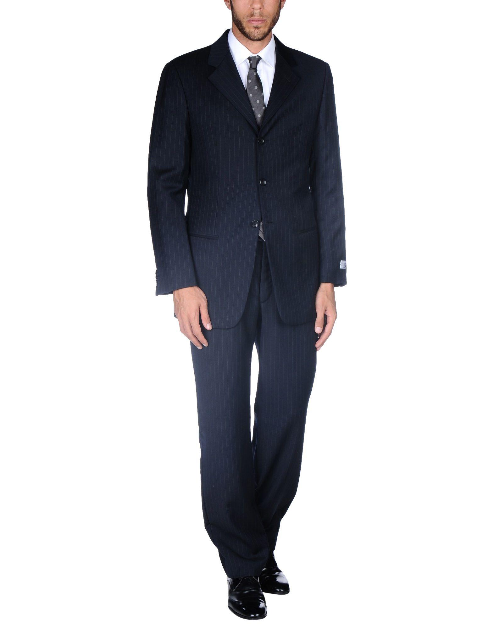 Armani Wool Suit in Dark Blue (Blue) for Men - Save 64% - Lyst