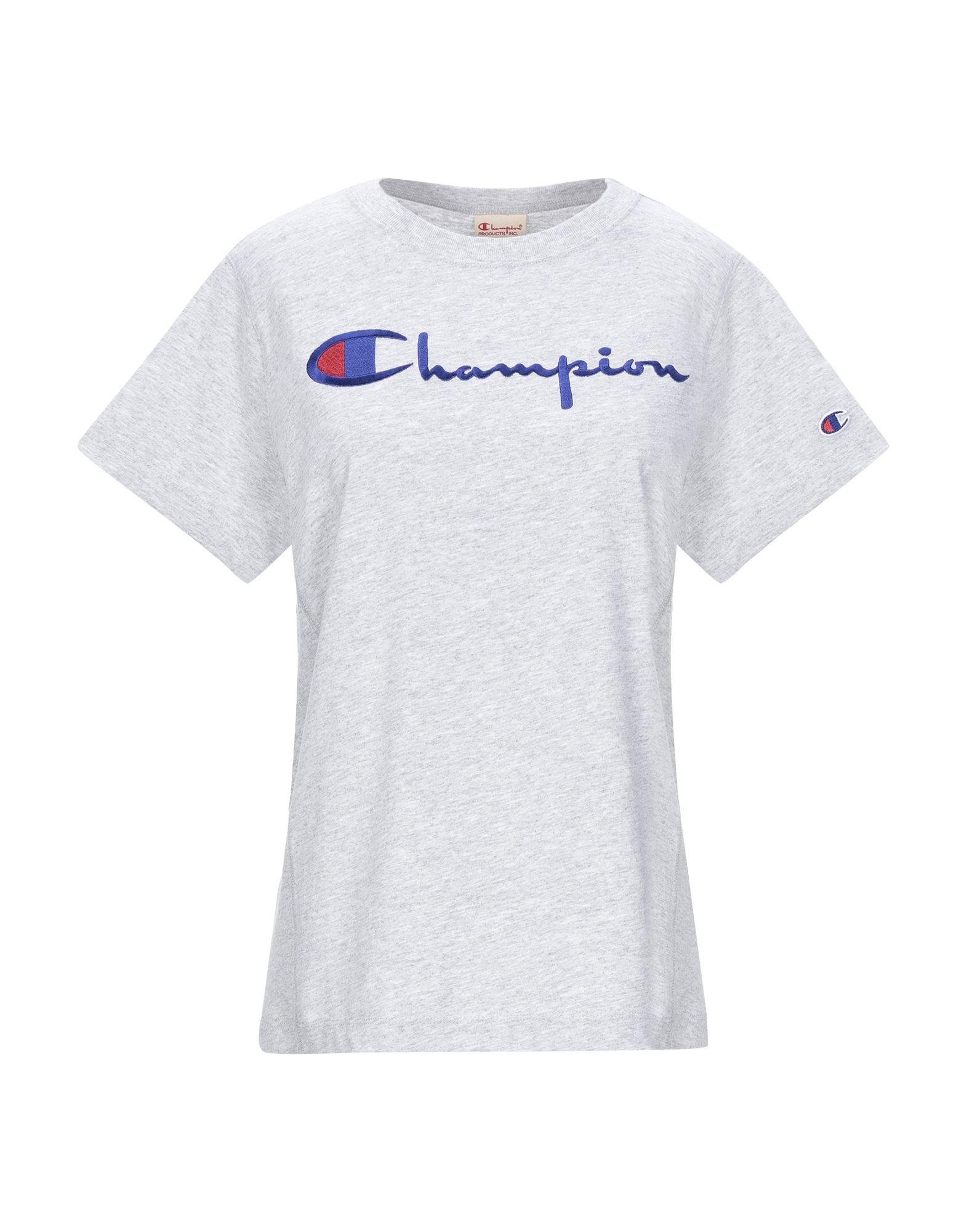 Champion Cotton Tshirt in Grey (Gray) Lyst