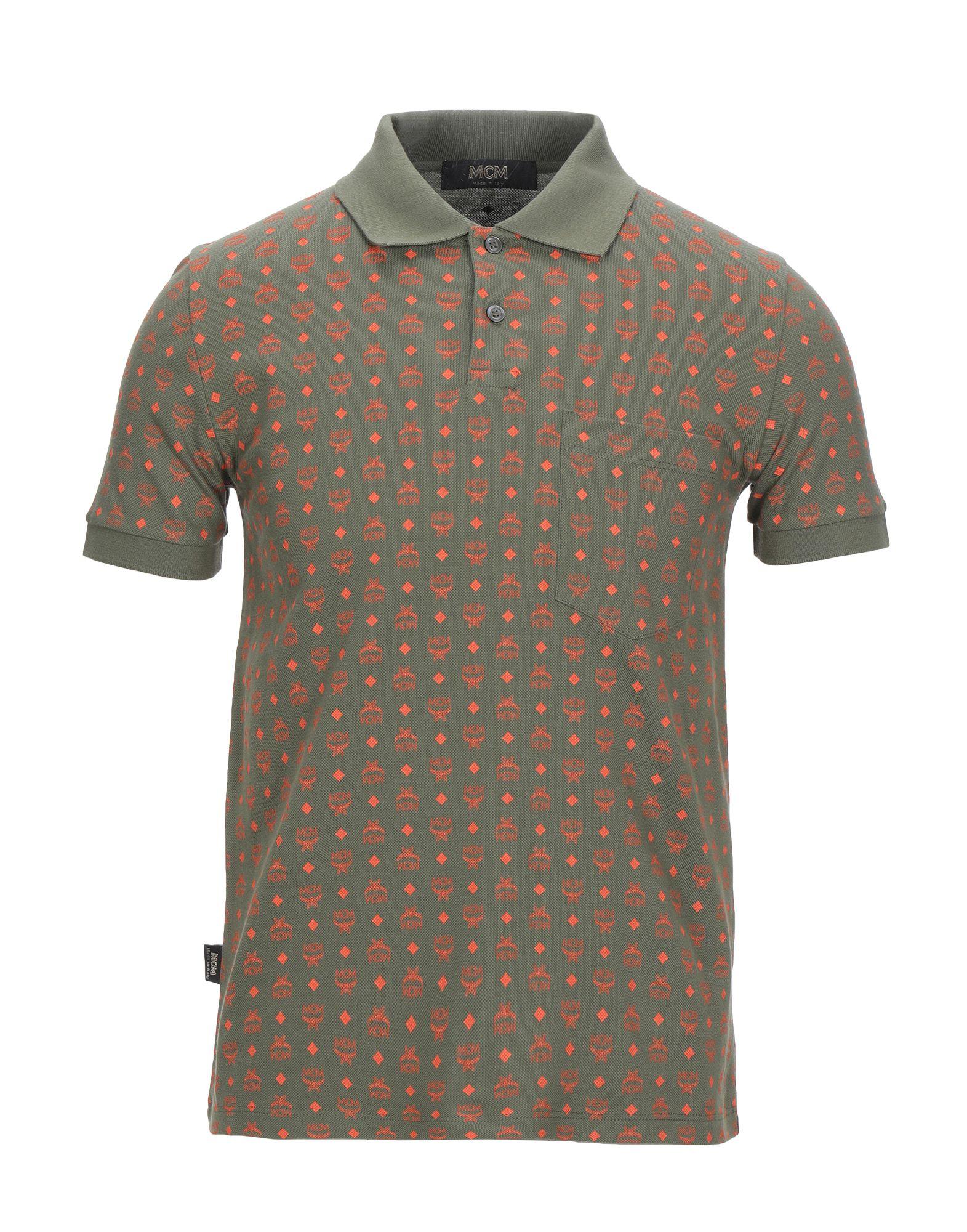 MCM Polo Shirt in Military Green (Gray 