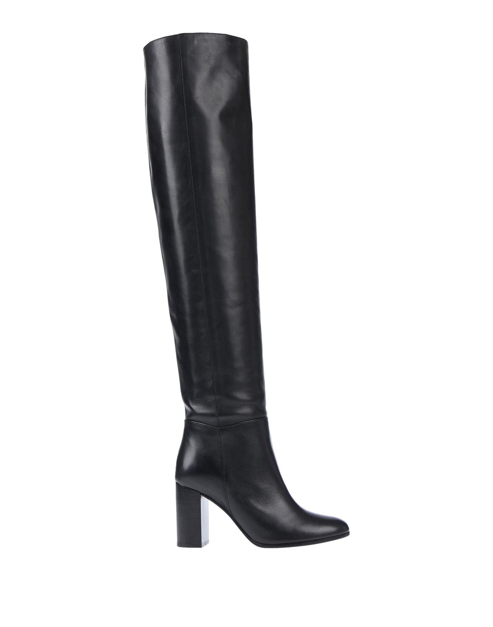 Maje Leather Boots in Black - Lyst