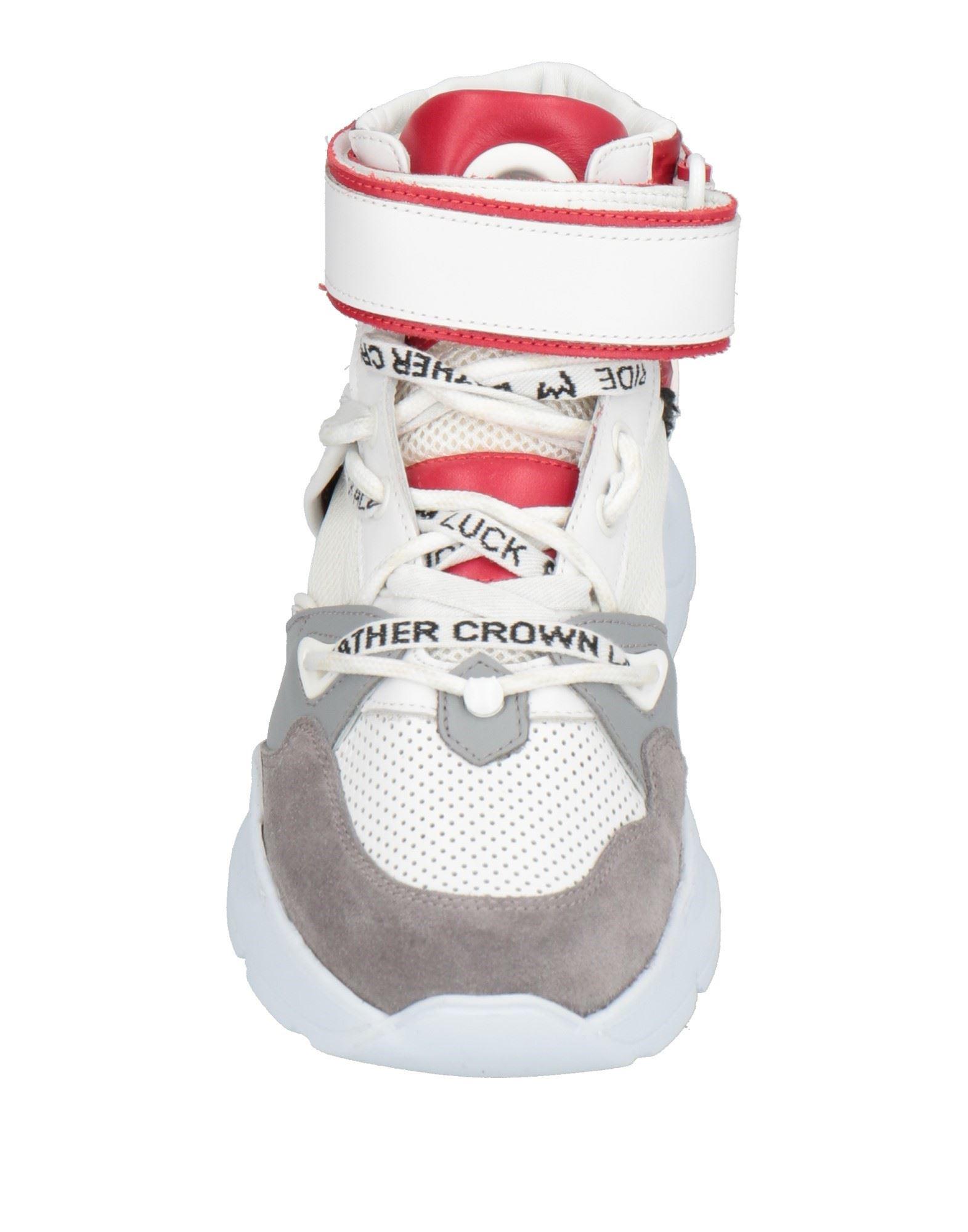 Leather Crown Sneakers in White | Lyst