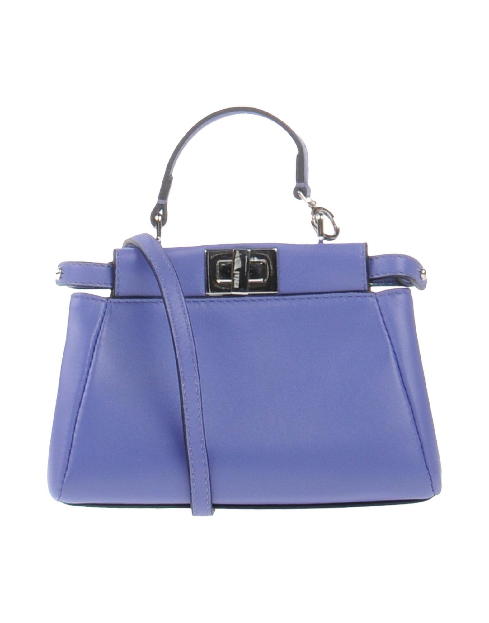 Fendi Leather Handbag in Purple - Lyst