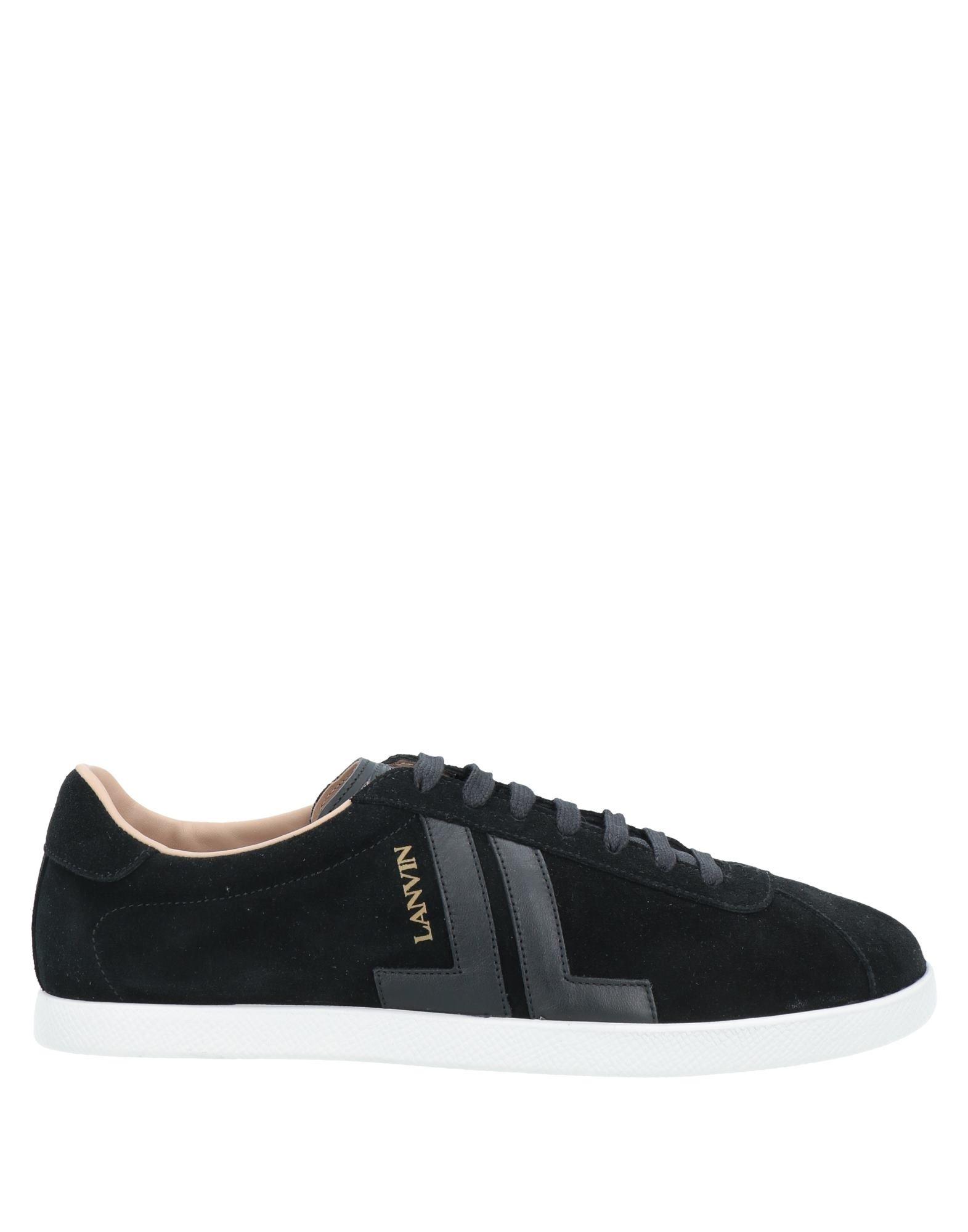 lanvin black trainers