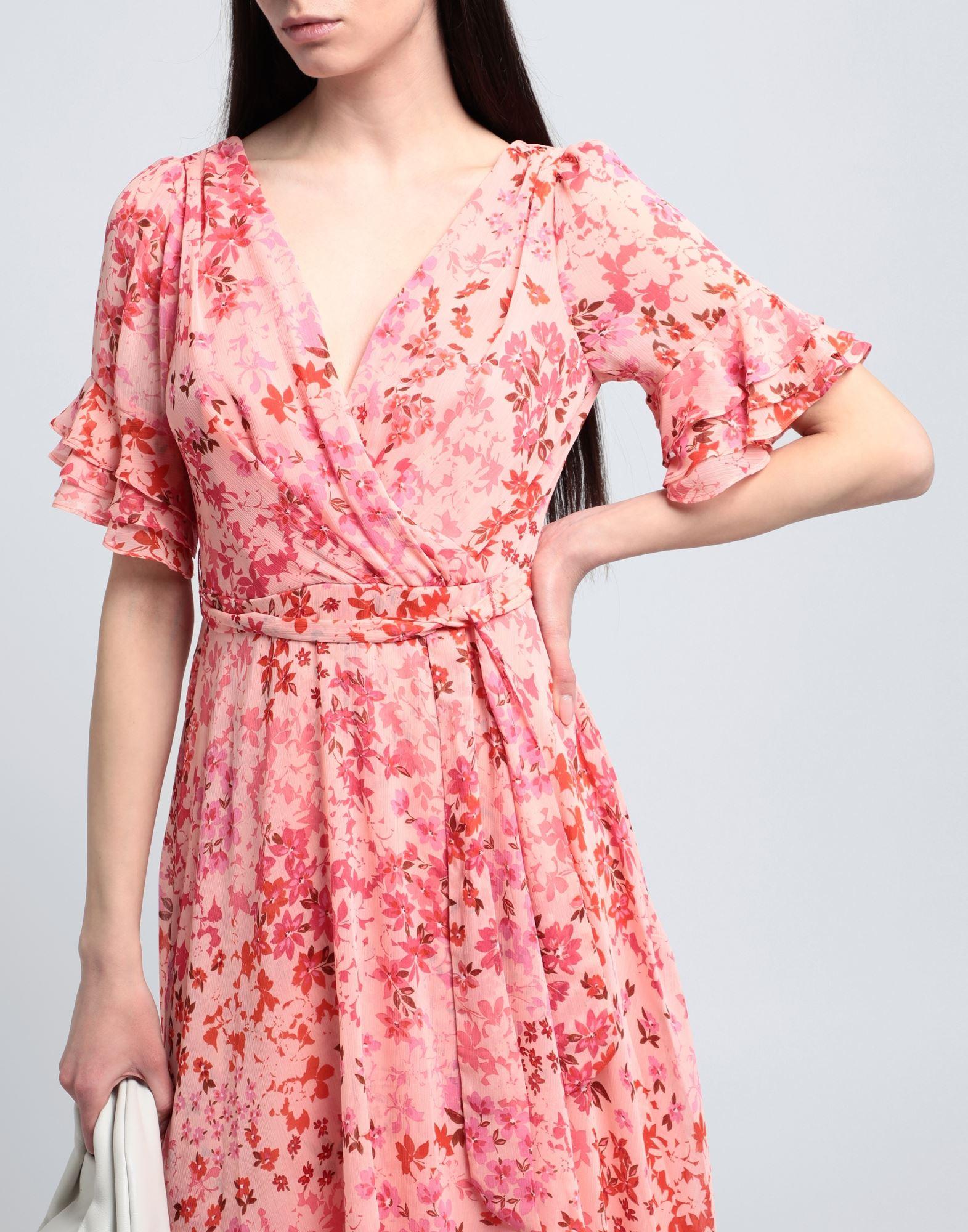 DKNY Midi Dress in Pink | Lyst UK