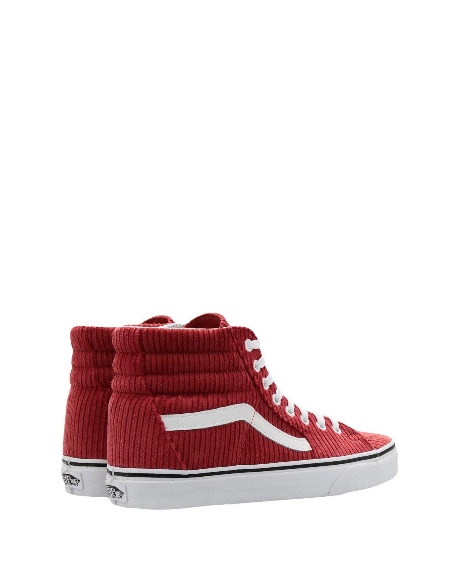 high top all red vans