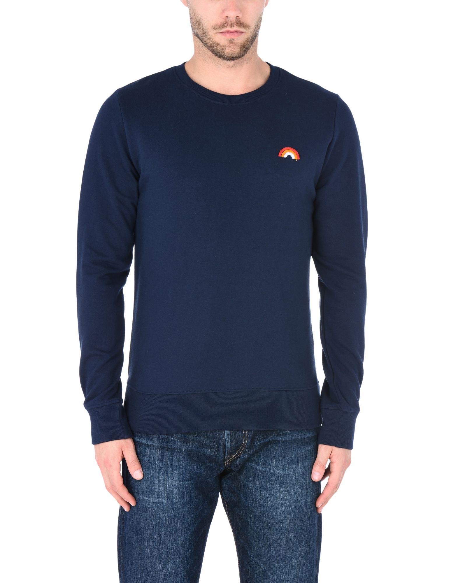 RVLT Fleece Sweatshirt in Dark Blue (Blue) for Men - Lyst