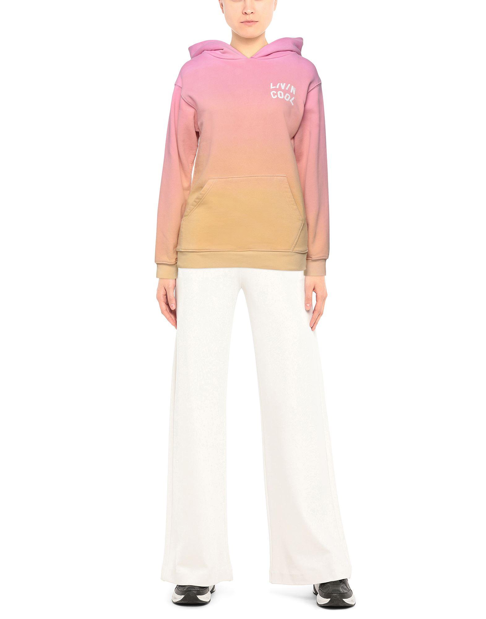 LIVINCOOL Fleece Sweatshirt in Pink | Lyst