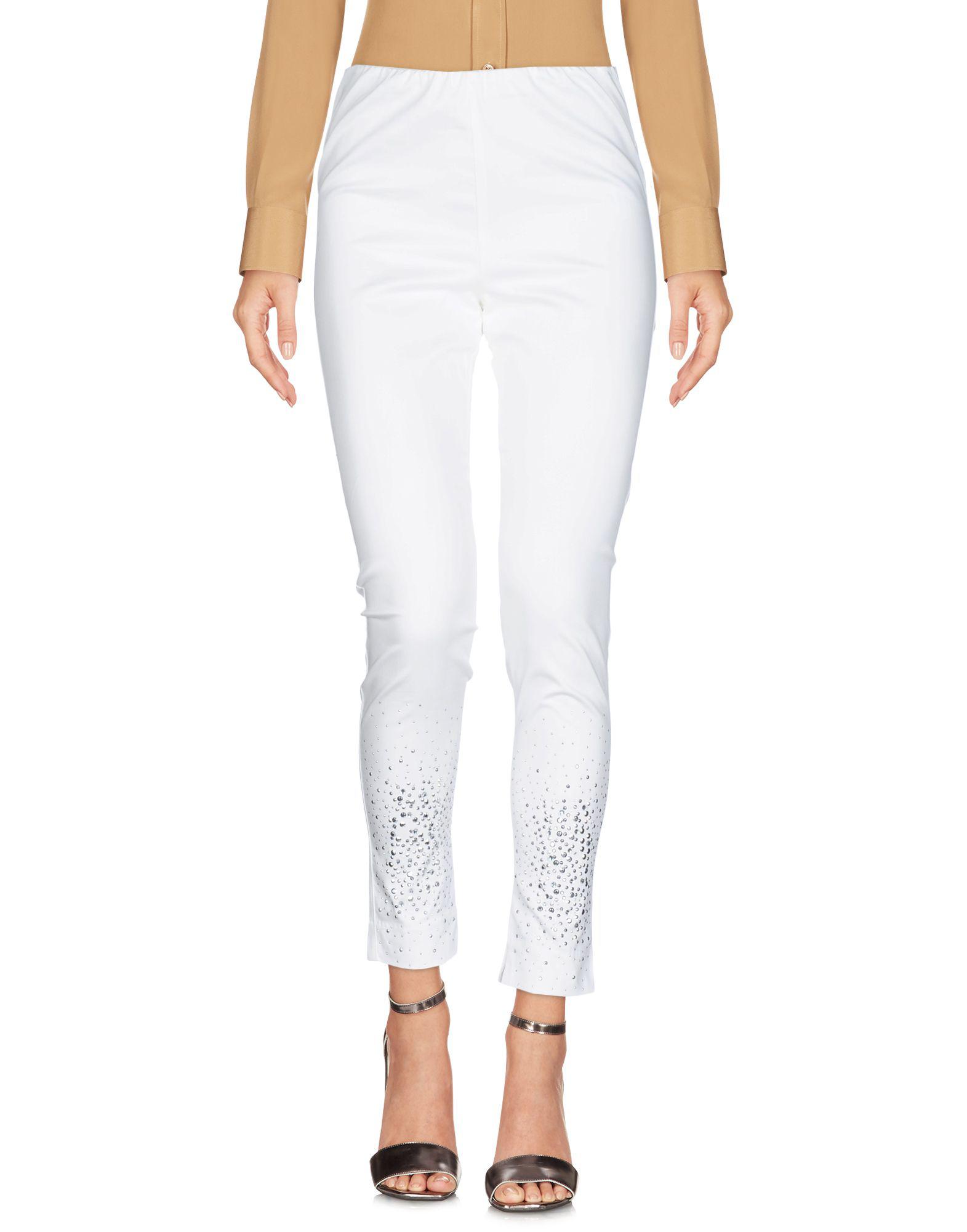 No Secrets Satin Casual Pants in White - Lyst
