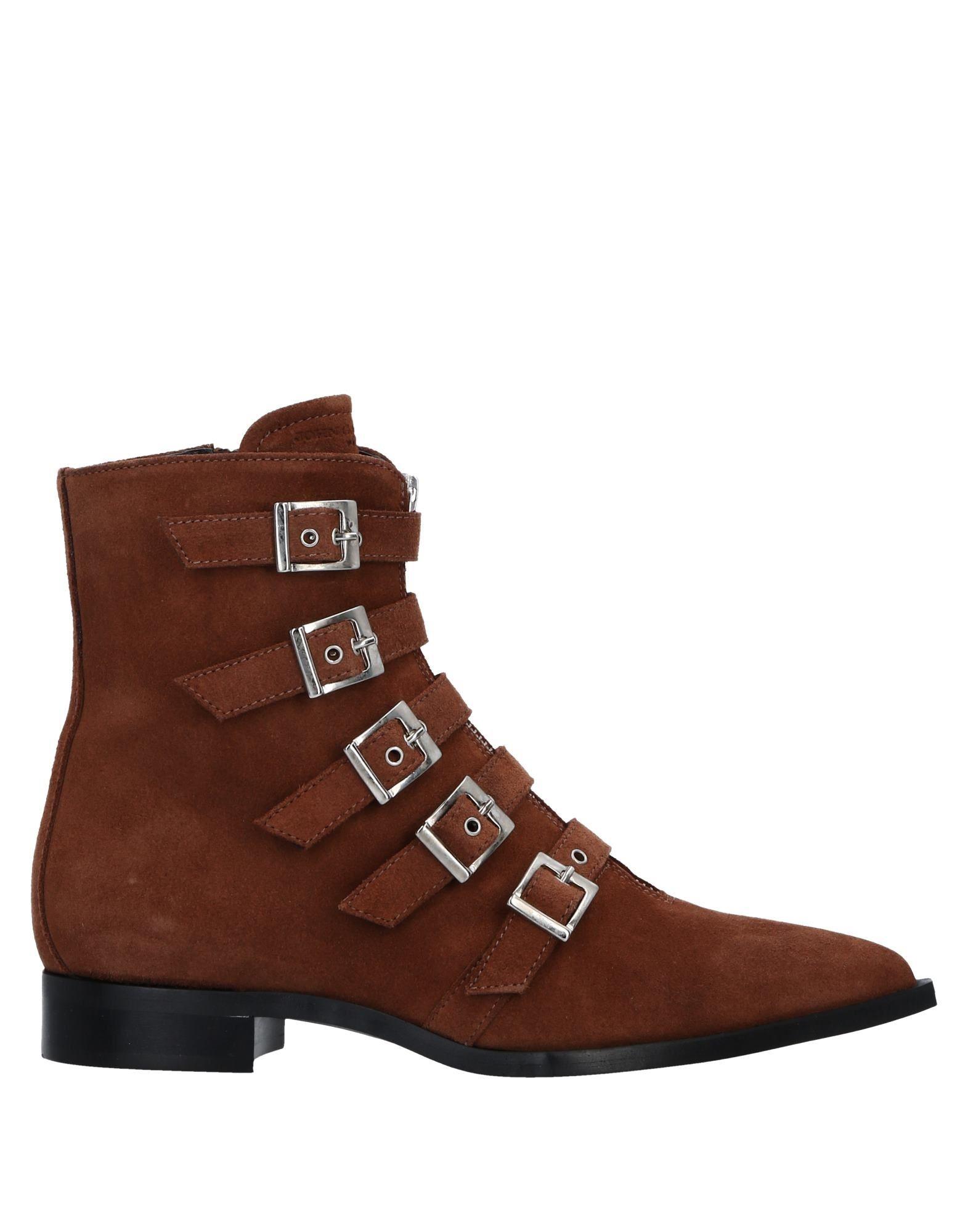 John Galliano Leather Ankle Boots in Brown Lyst