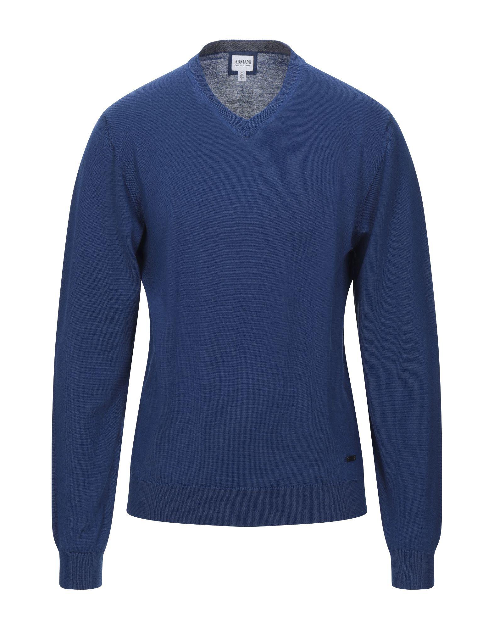 blue armani jumper
