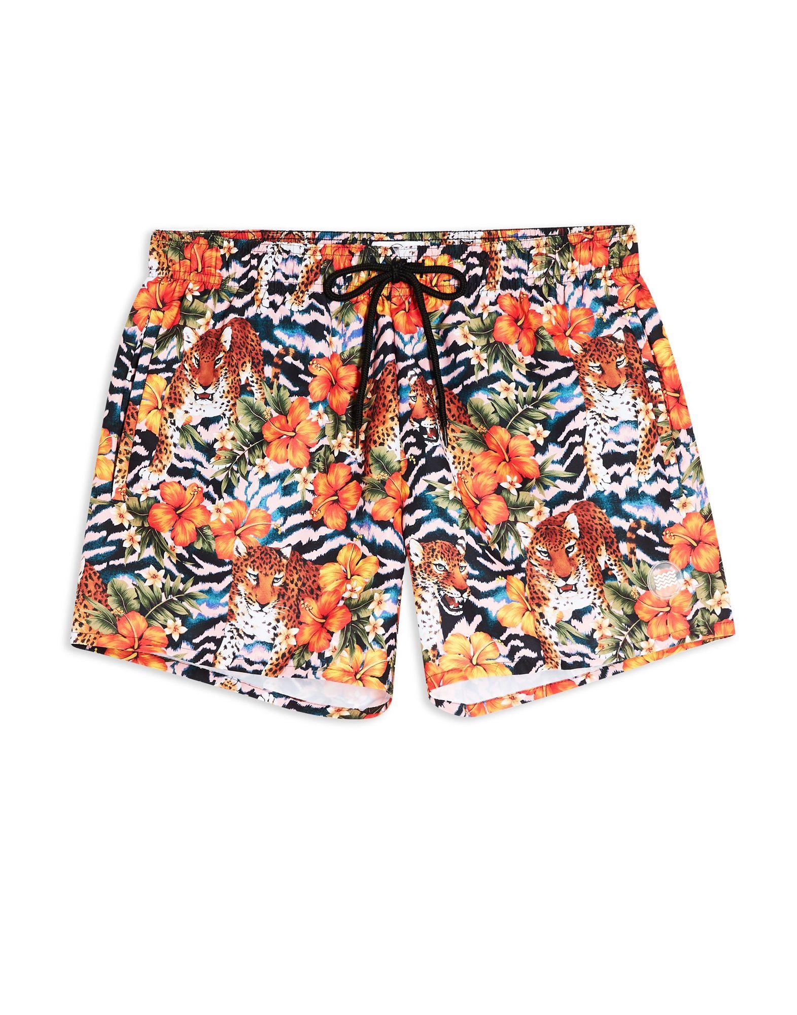 TOPMAN Synthetic Swim Trunks in Pink for Men Lyst