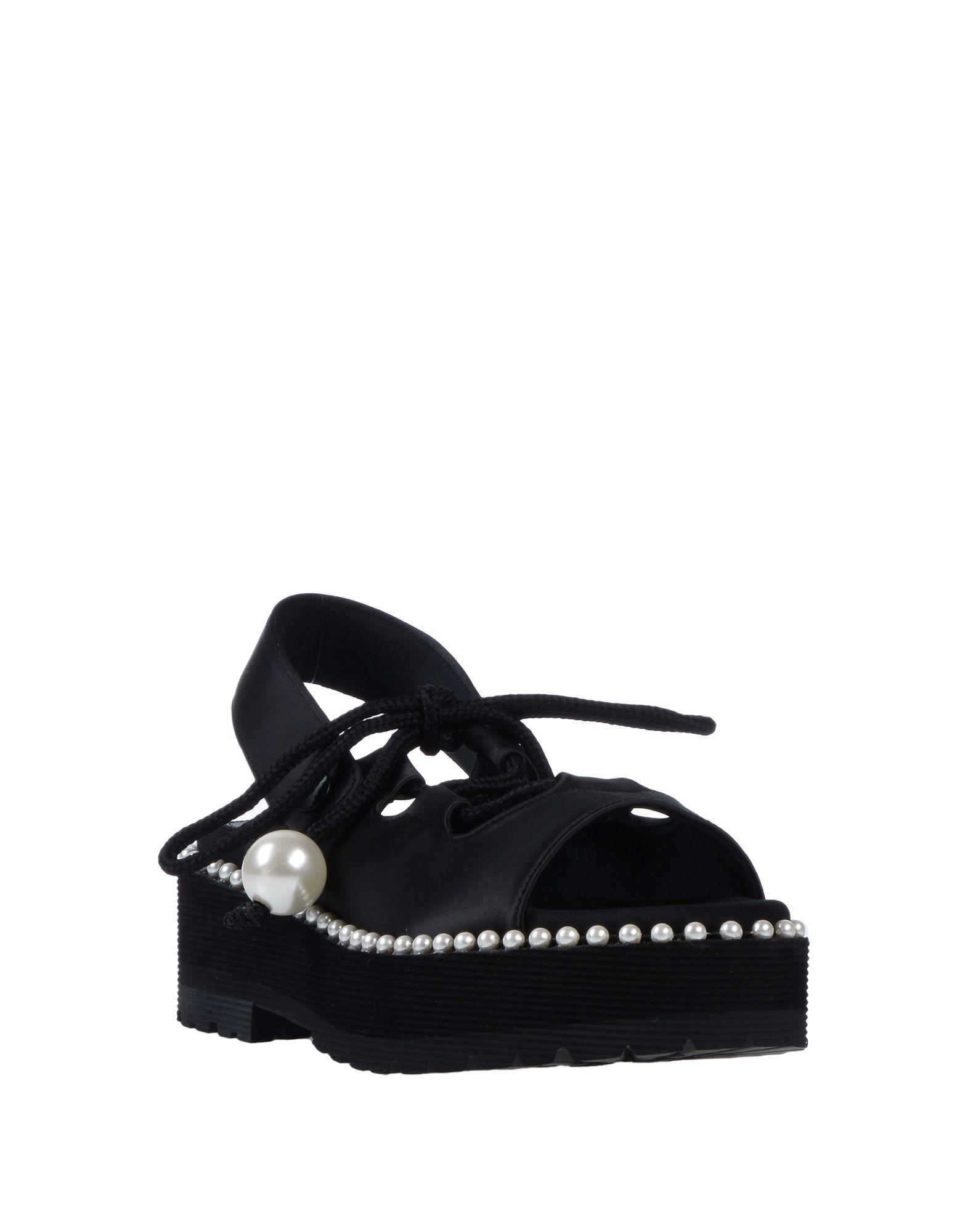 SUECOMMA BONNIE ◆Stripe ribbon sandal(black) Designer fashion, Seoul-fully created | W Concept