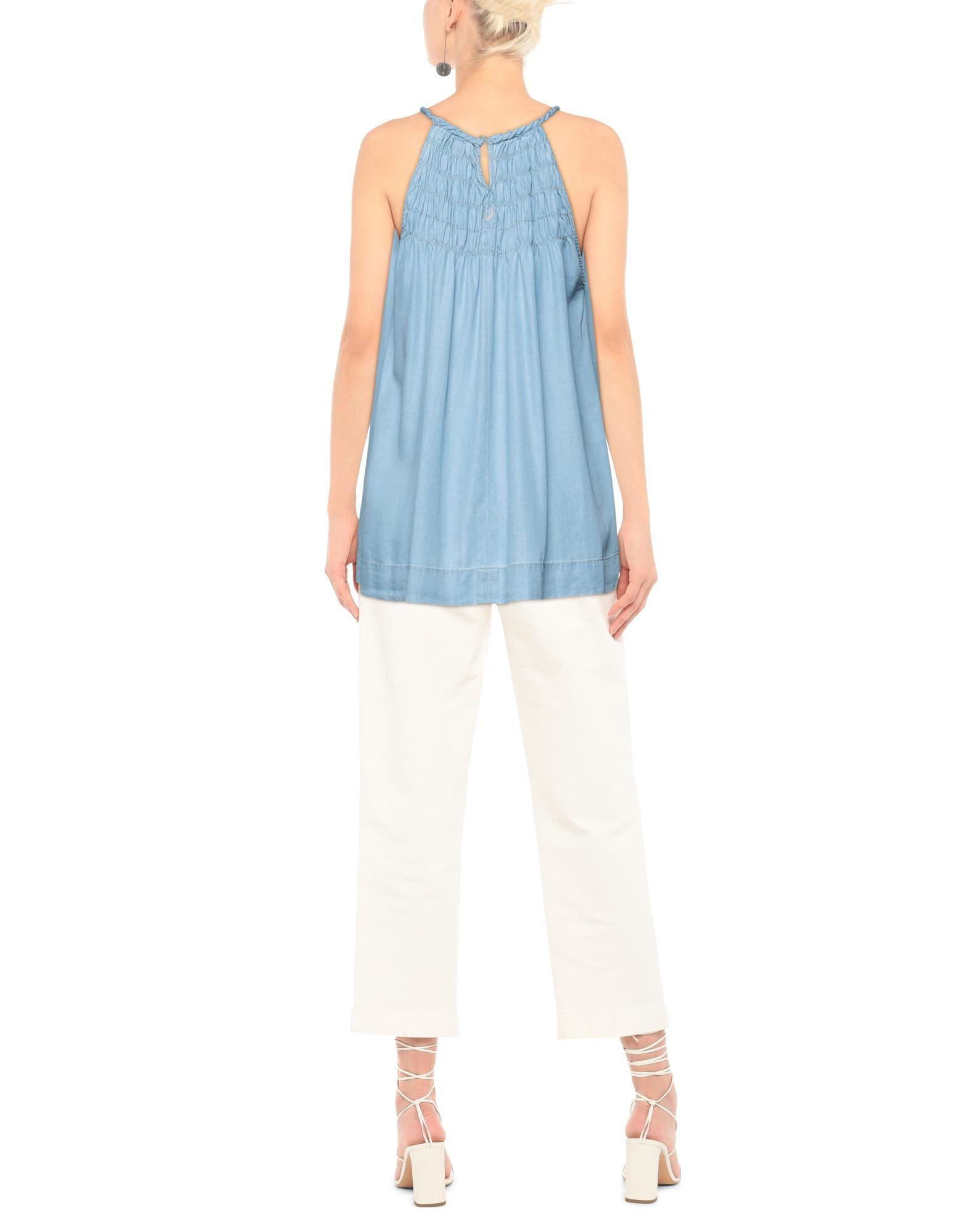 True Religion Denim Top in Sky Blue 