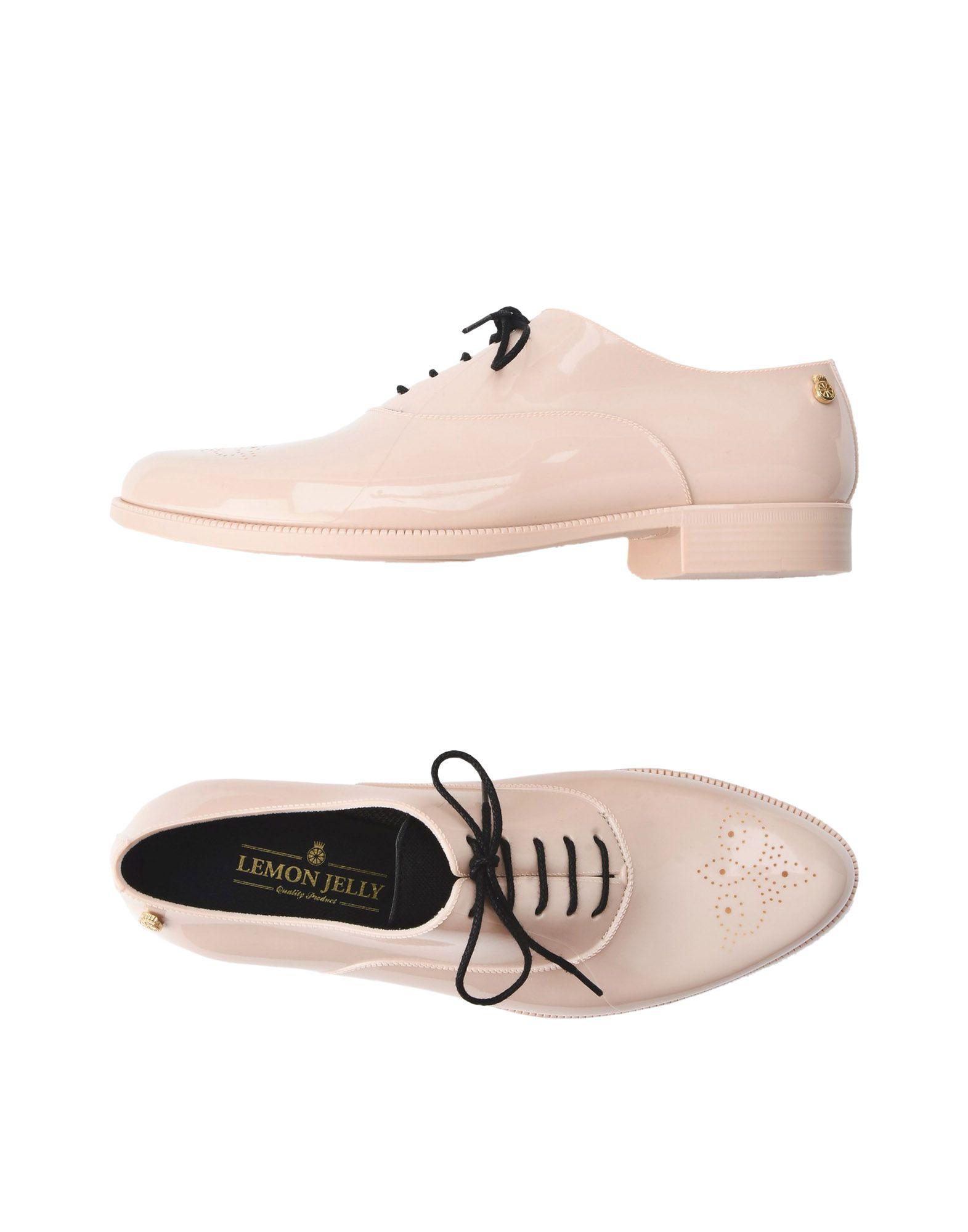 Lemon Jelly Rubber Laceup Shoe in Natural Lyst