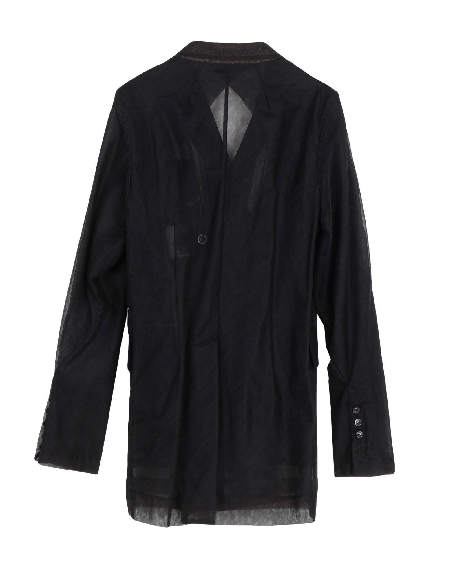 Rick Owens Synthetic Overcoat in Black for Men - Lyst