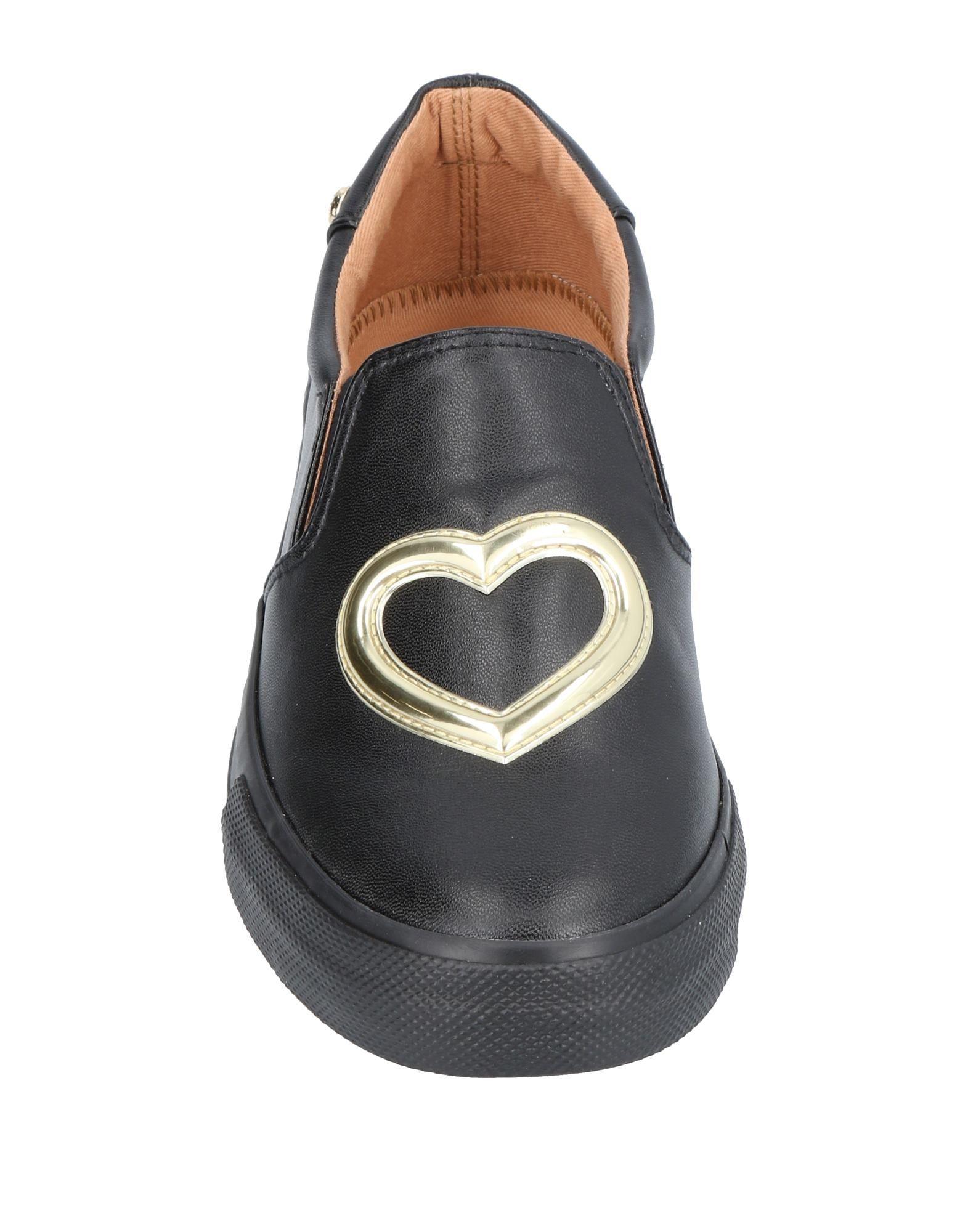 love moschino embellished trainer in black