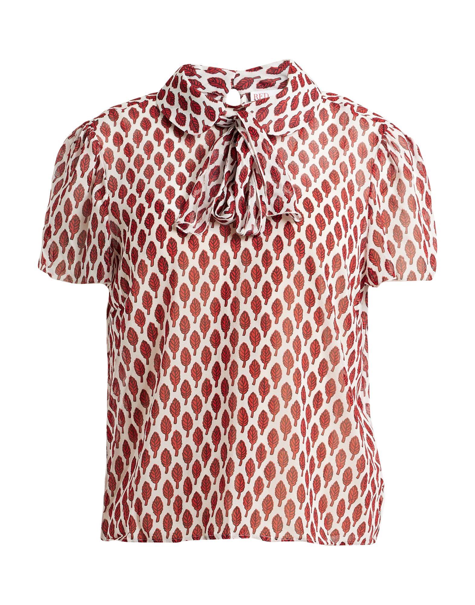 Tシャツ・カットソー RED VALENTINO TAFFETA TOP WITH PUFF SLEEVES Red Valentino Taffeta top with puff sleeves and bow detail