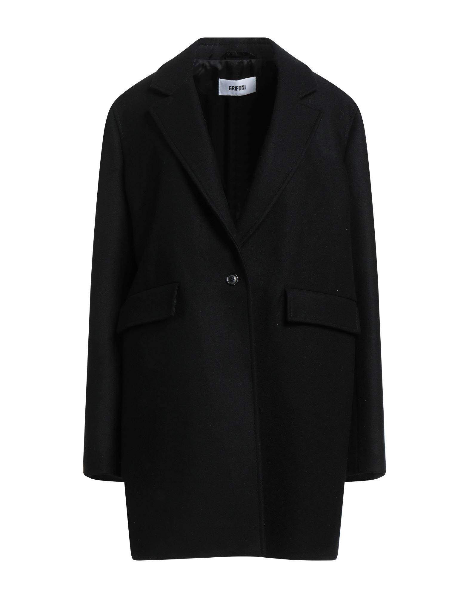 Mauro Grifoni Coat in Black | Lyst