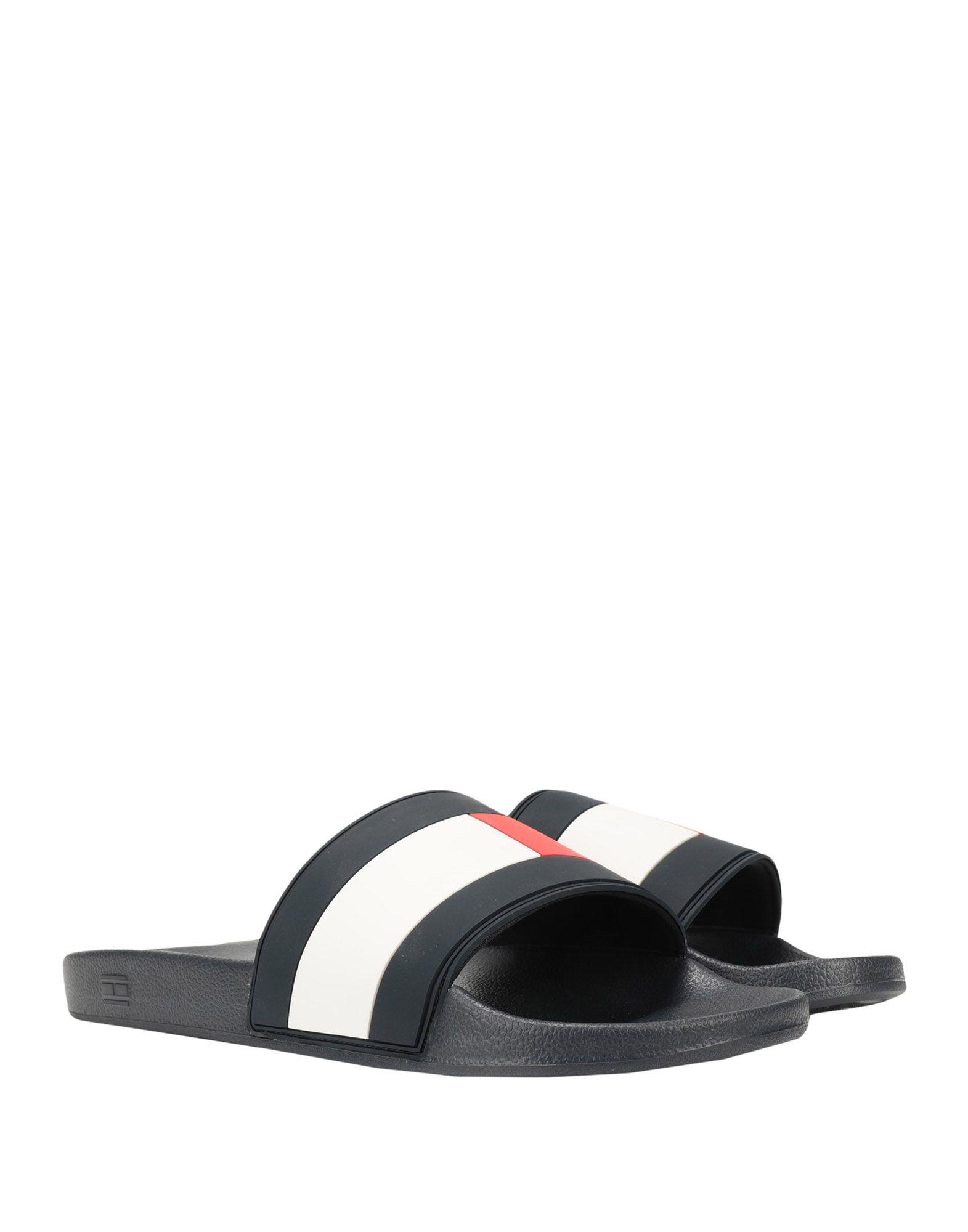 grey tommy hilfiger sliders