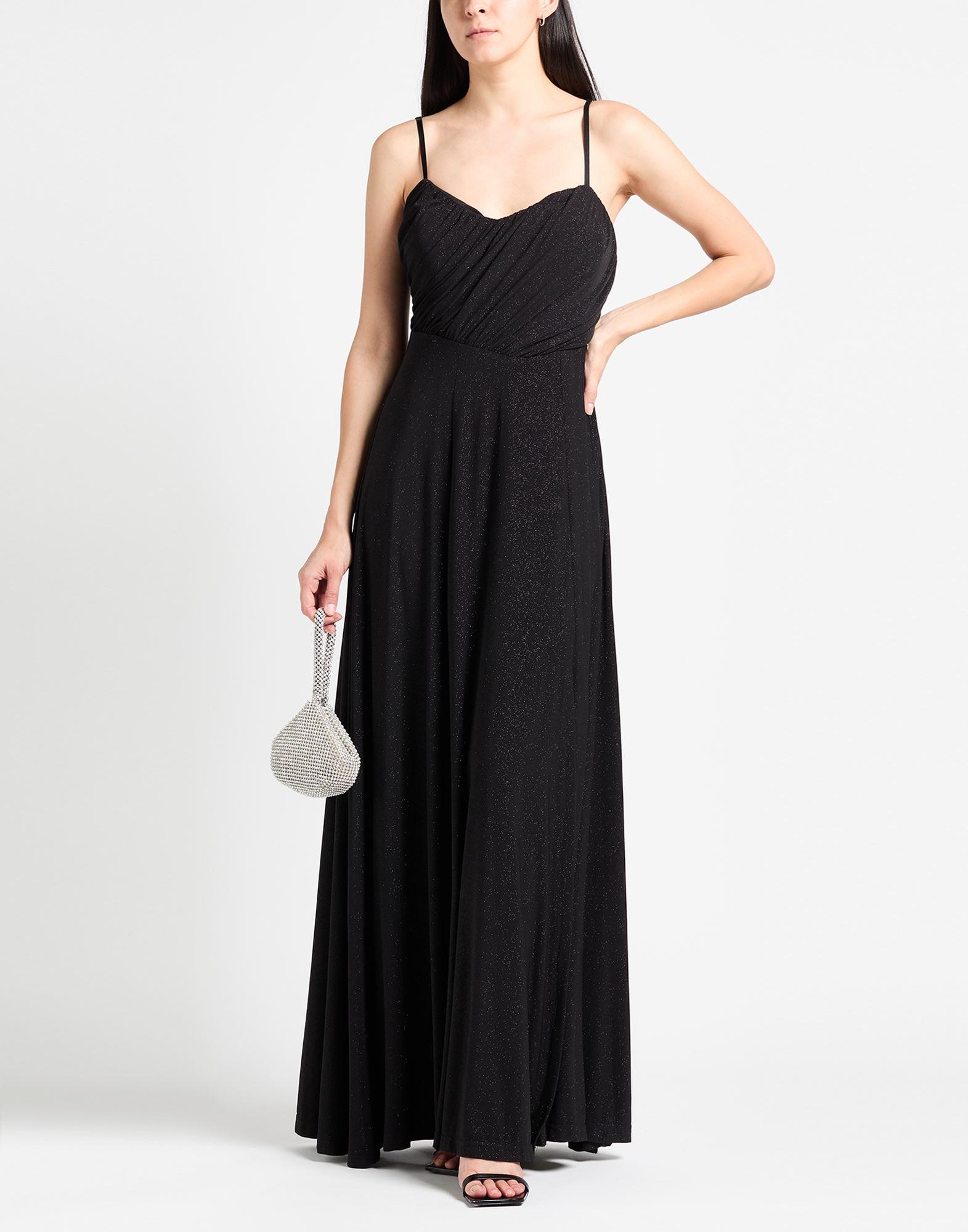 Abito Midi Abito Lungo Nero Rinascimento Rinascimento Vestito