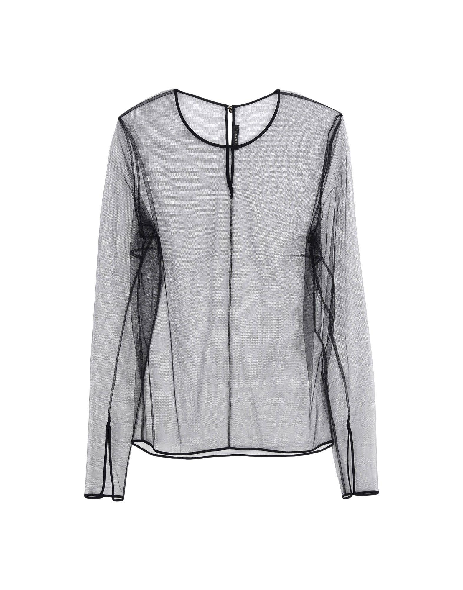 versace black blouse
