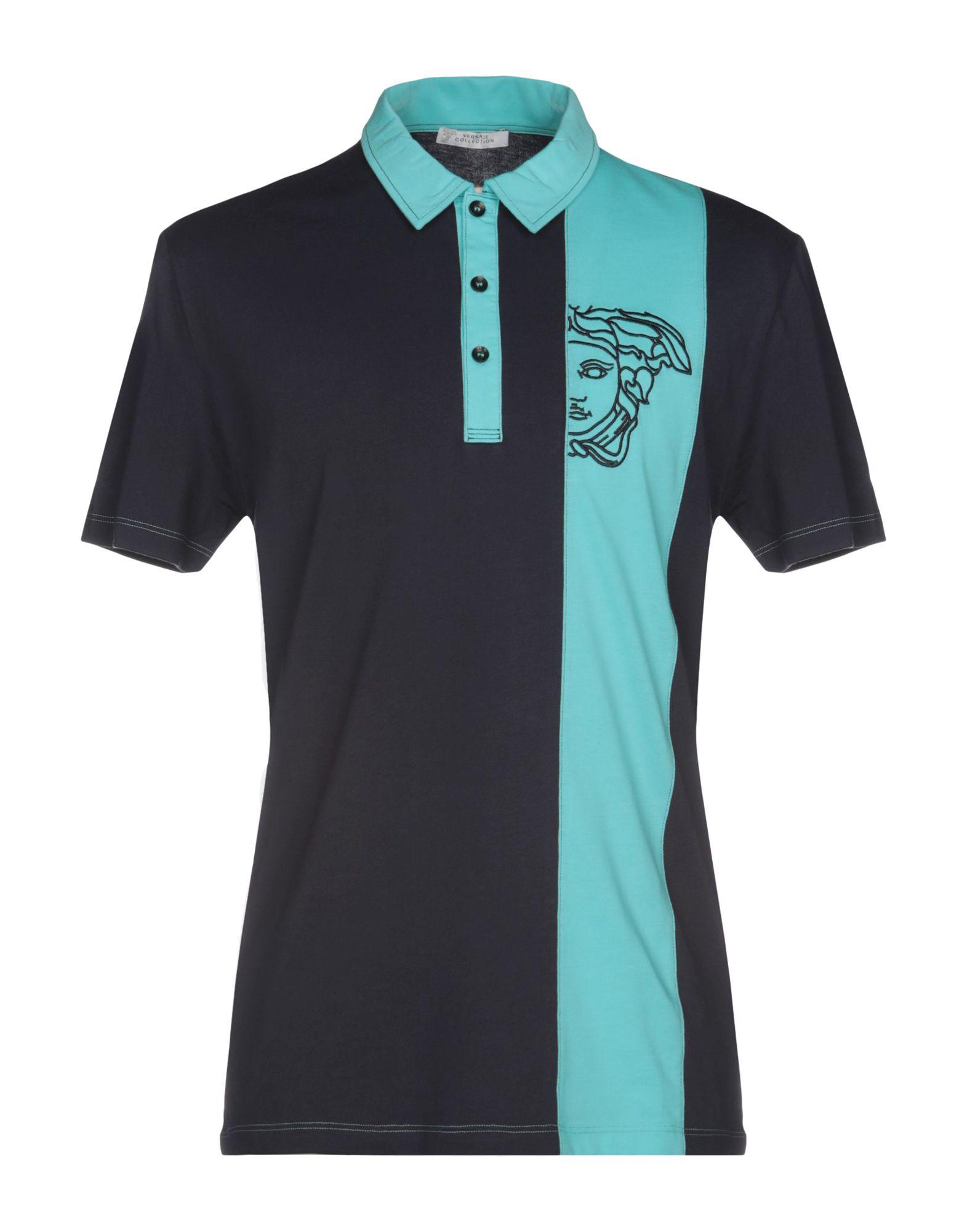 Versace Cotton Polo Shirt in Azure (Blue) for Men Lyst