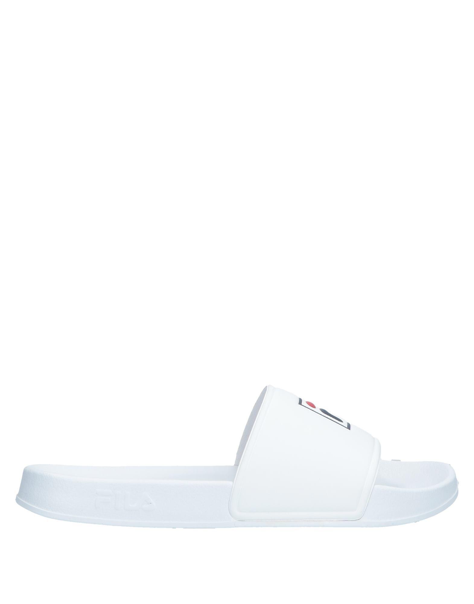 Fila Rubber Slippers in White for Men - Lyst
