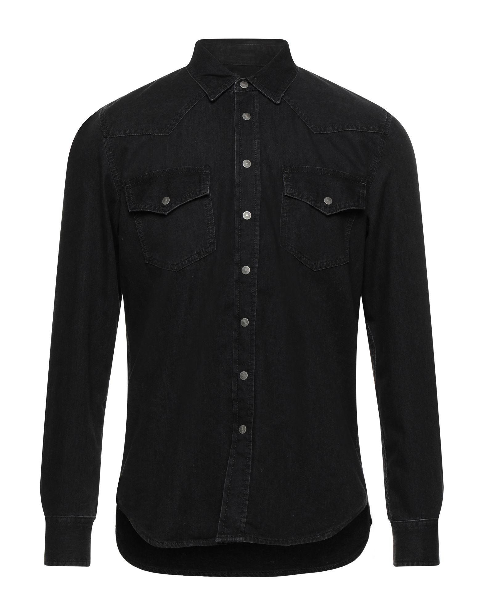 DIESEL Denim Shirt in Black for Men | Lyst