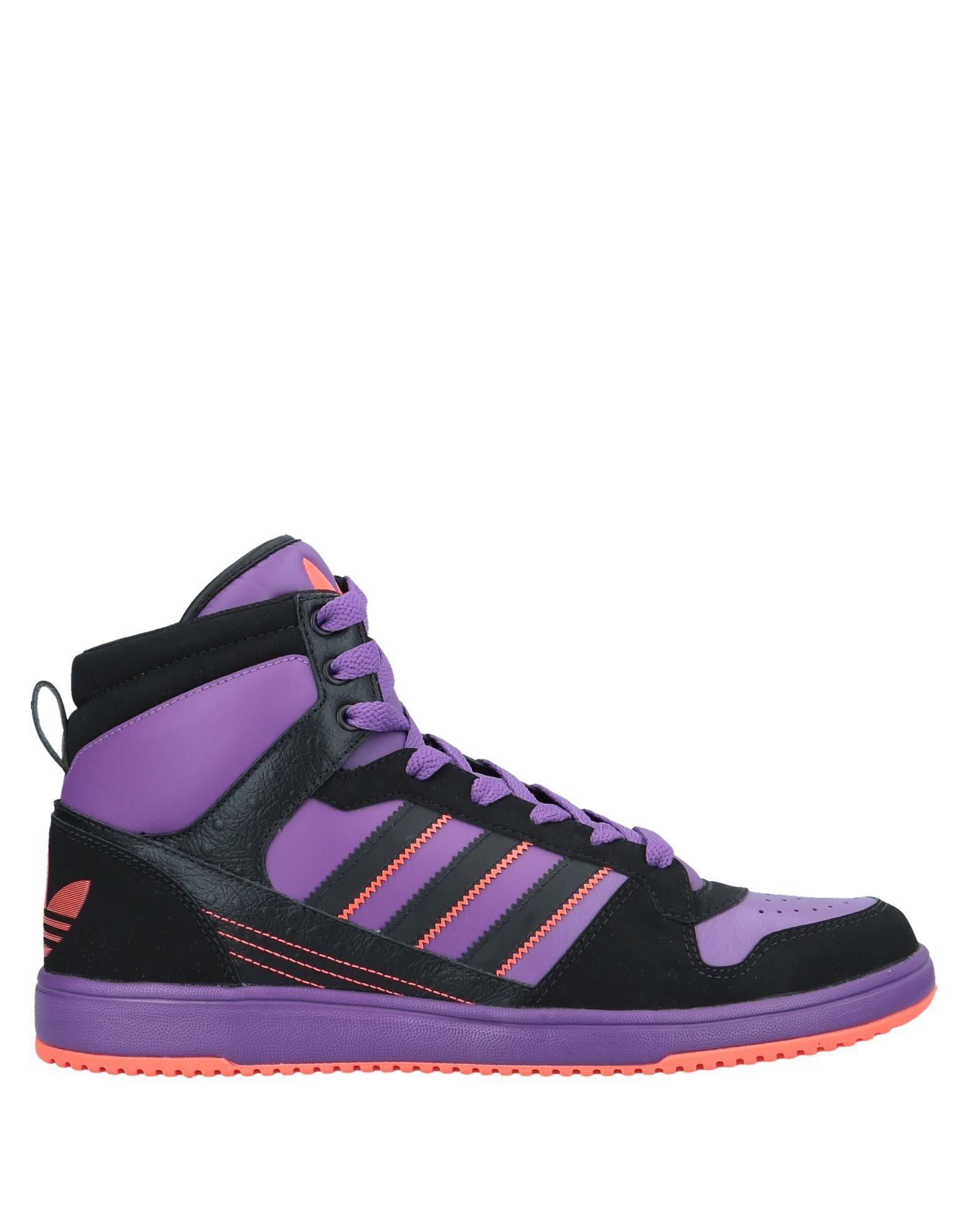 adidas Leather High-tops & Sneakers in Purple for Men | Lyst