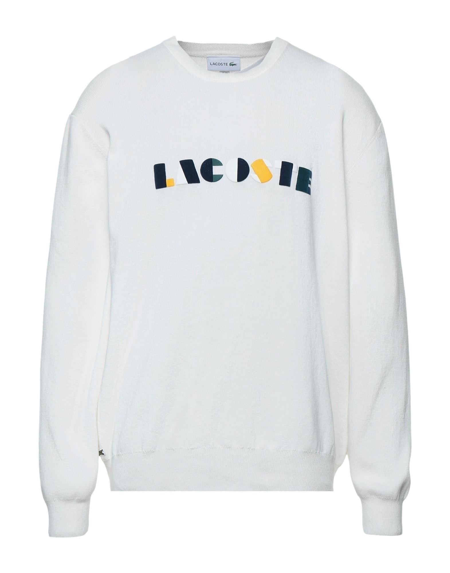 lacoste jumper white