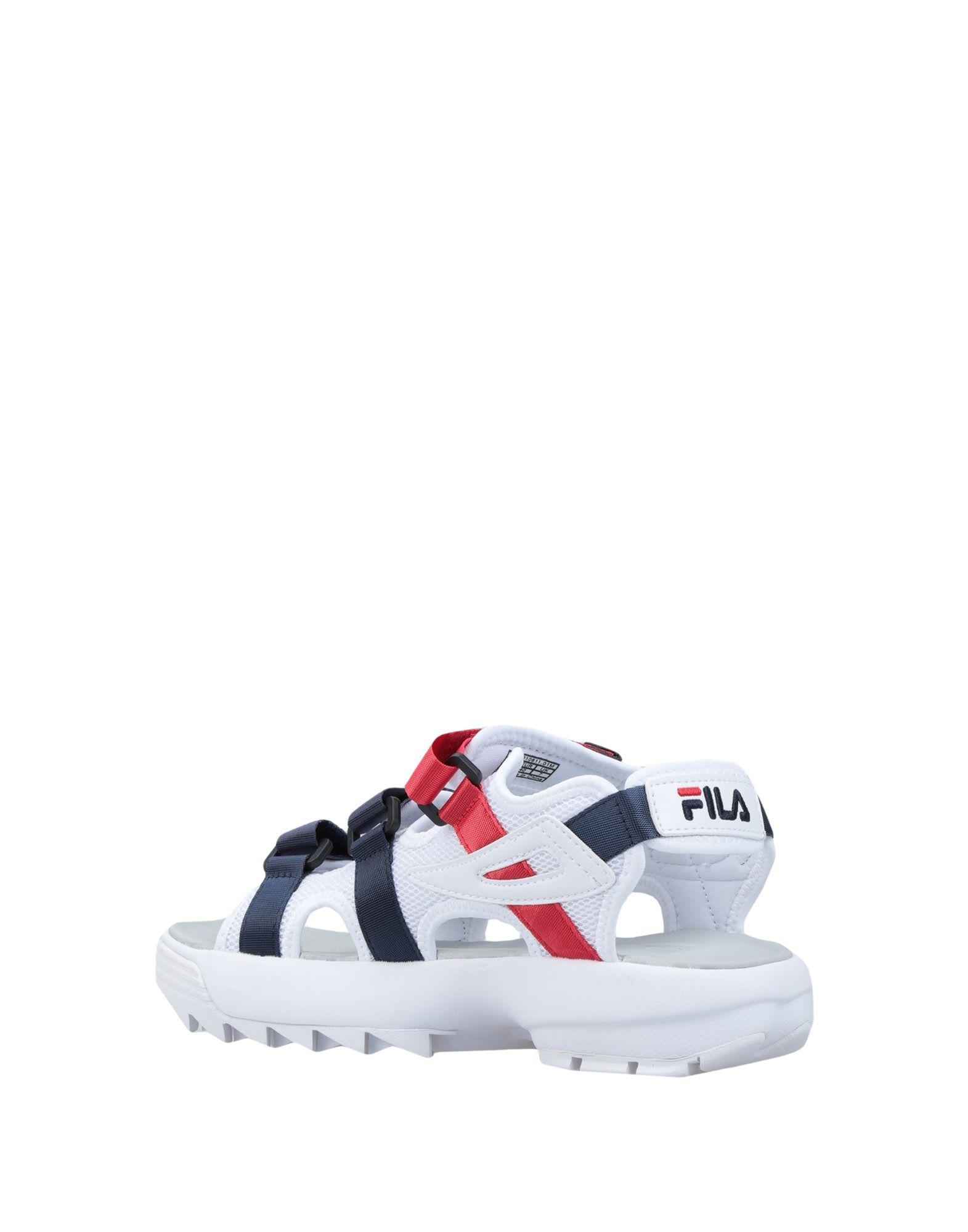 fila white sandals