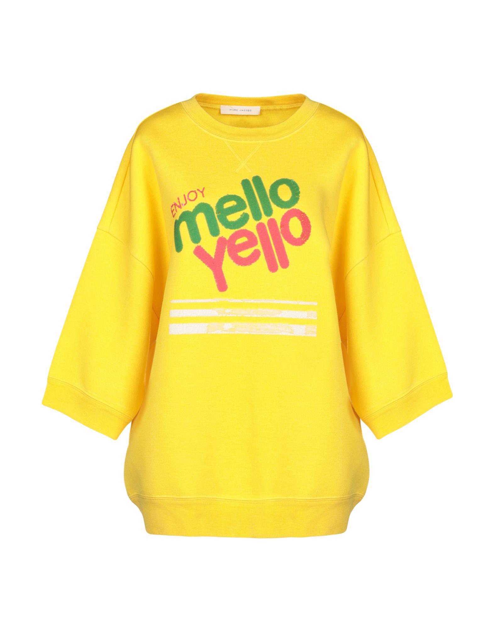 Marc Jacobs Mello Yello Short Sleeve Sweatshirt in Yellow | Lyst