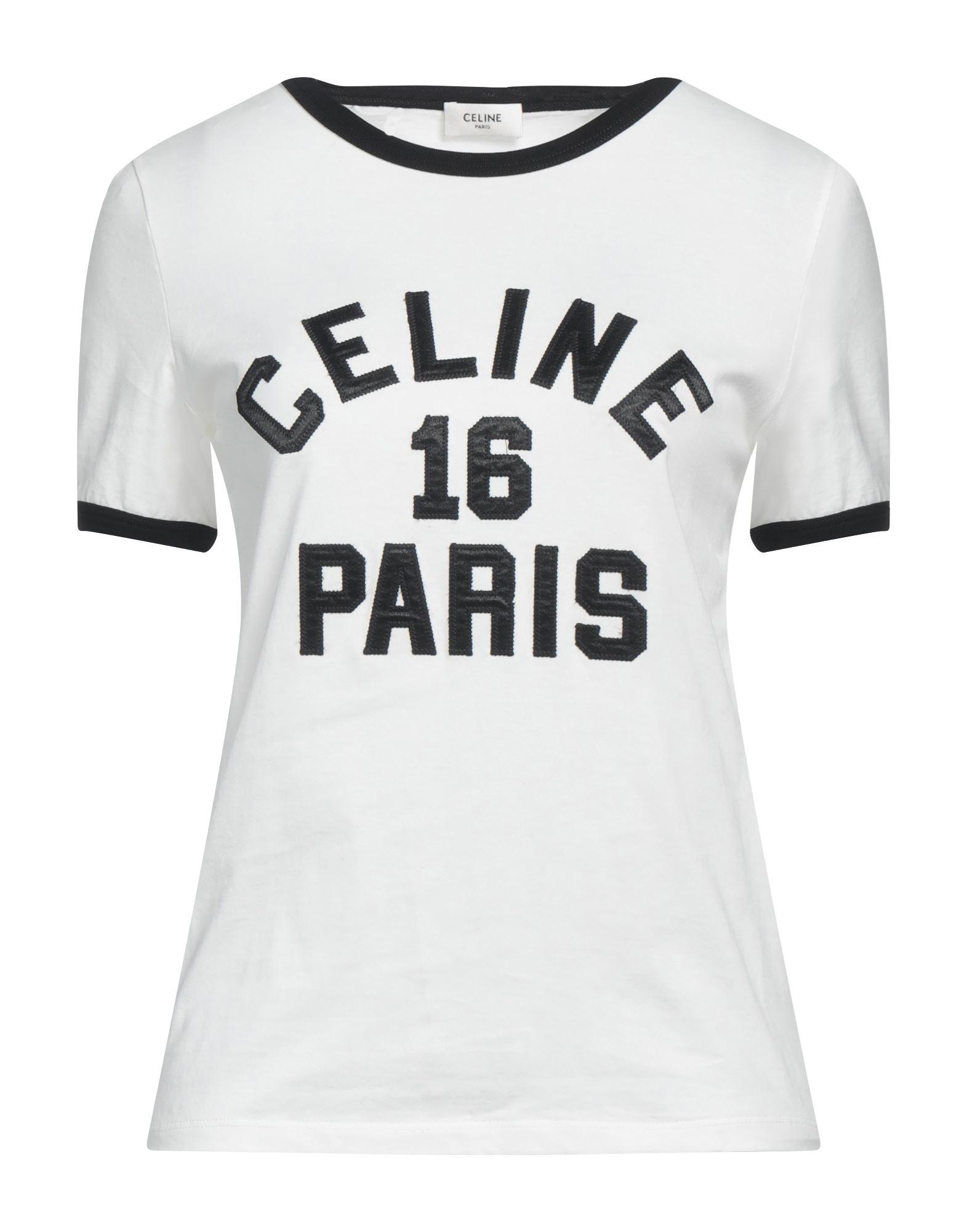 T-shirt Celine White size XS International in Cotton - 36802679