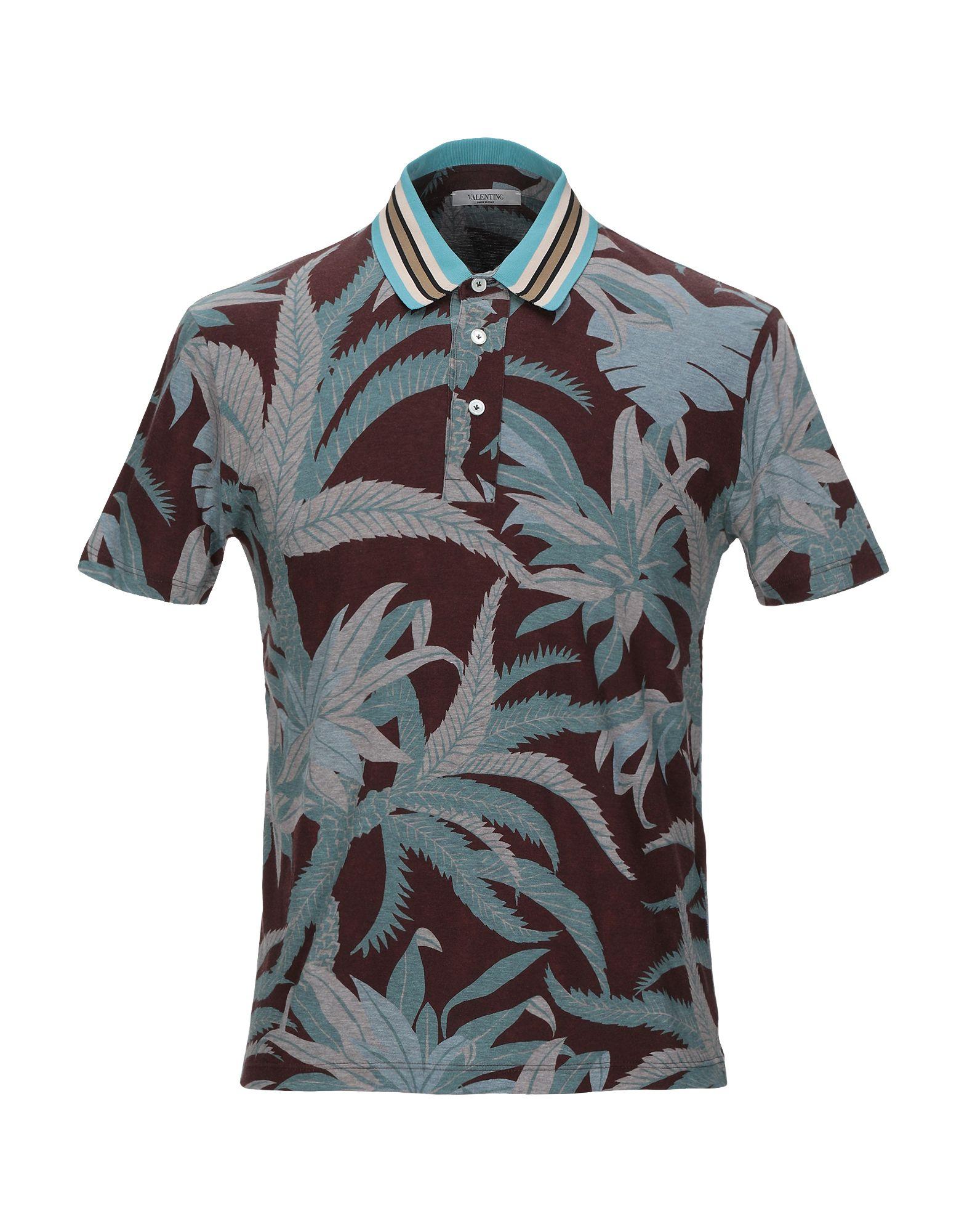Valentino Polo Shirt in Brown for Men - Lyst