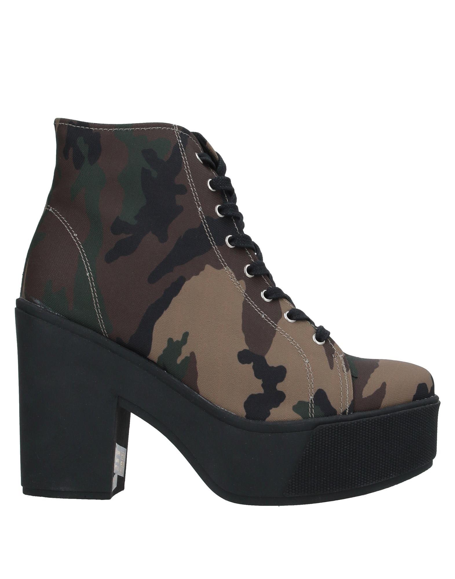 Sixtyseven Canvas Ankle Boots in Khaki (Black) - Lyst
