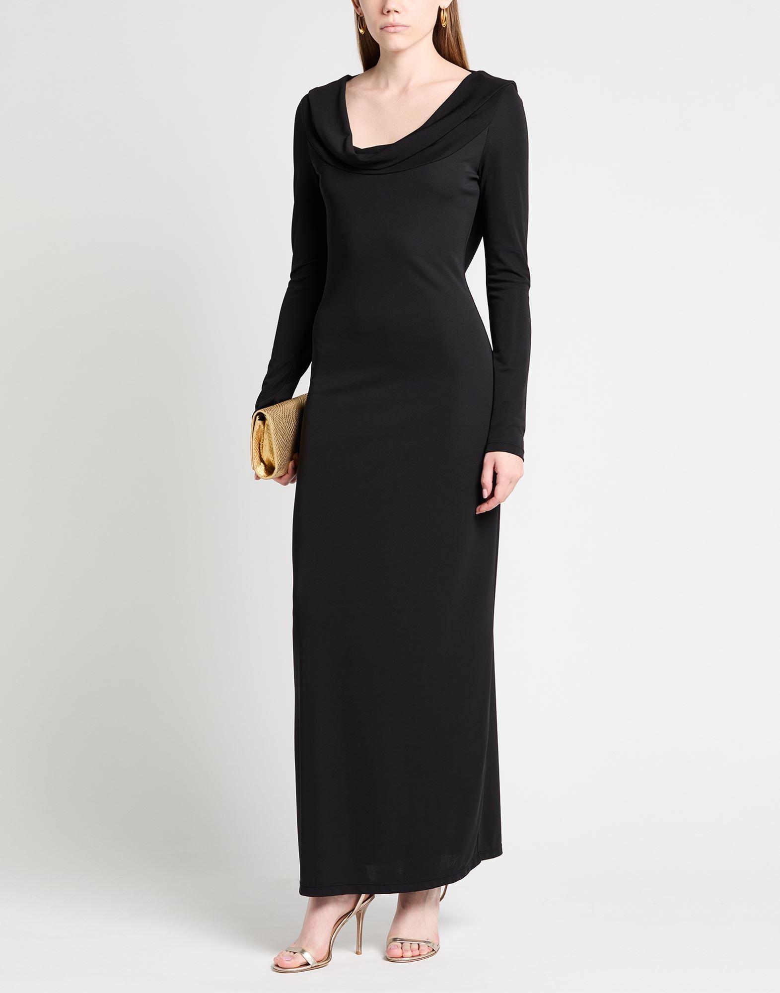 polyester and elastane maxi dress Women's Slit Square Neck Bodycon Maxi Dress with Seventy Percent Polyester Twenty Percent Polyamide Ten Percent Elastane