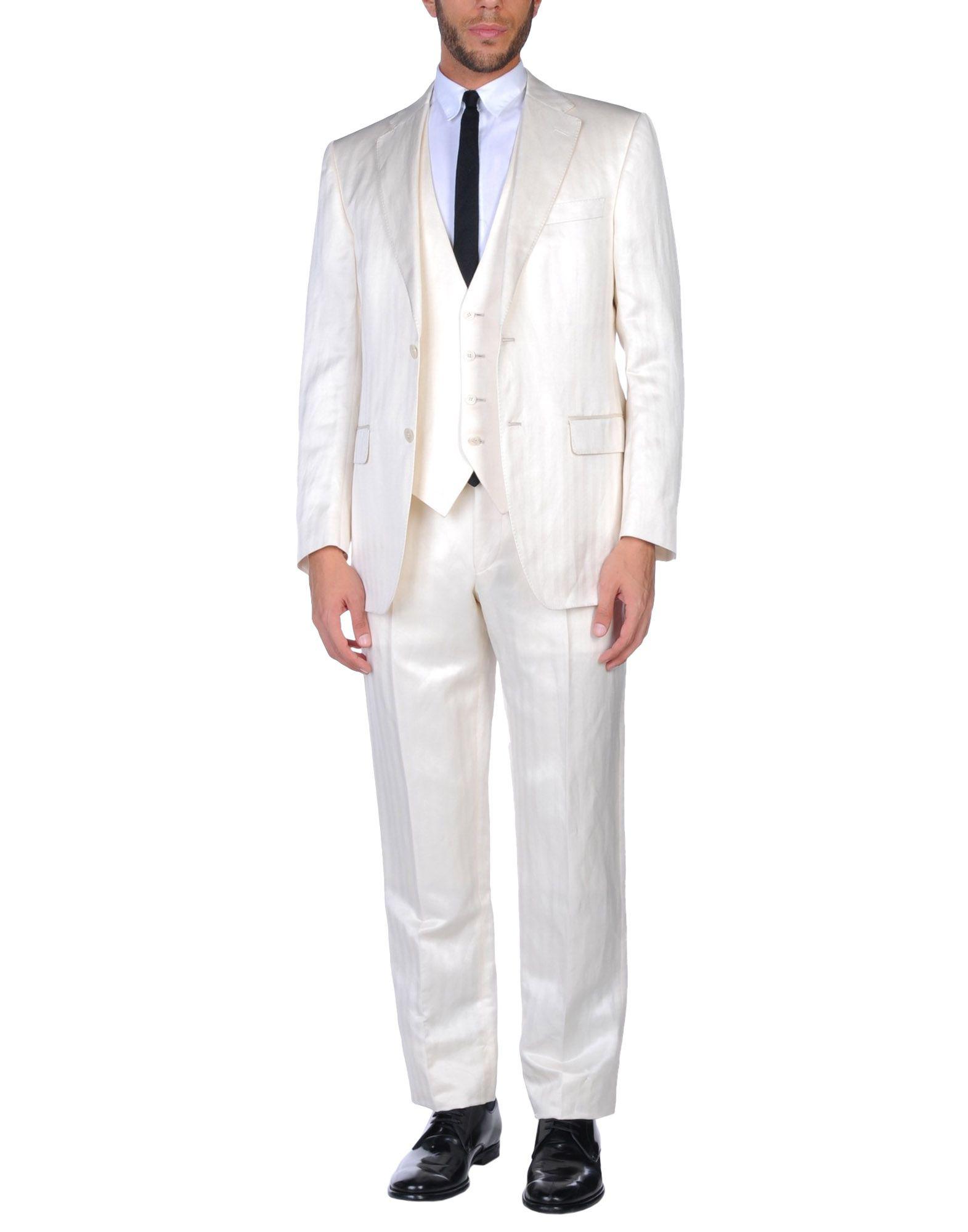 Versace Suit in White for Men | Lyst