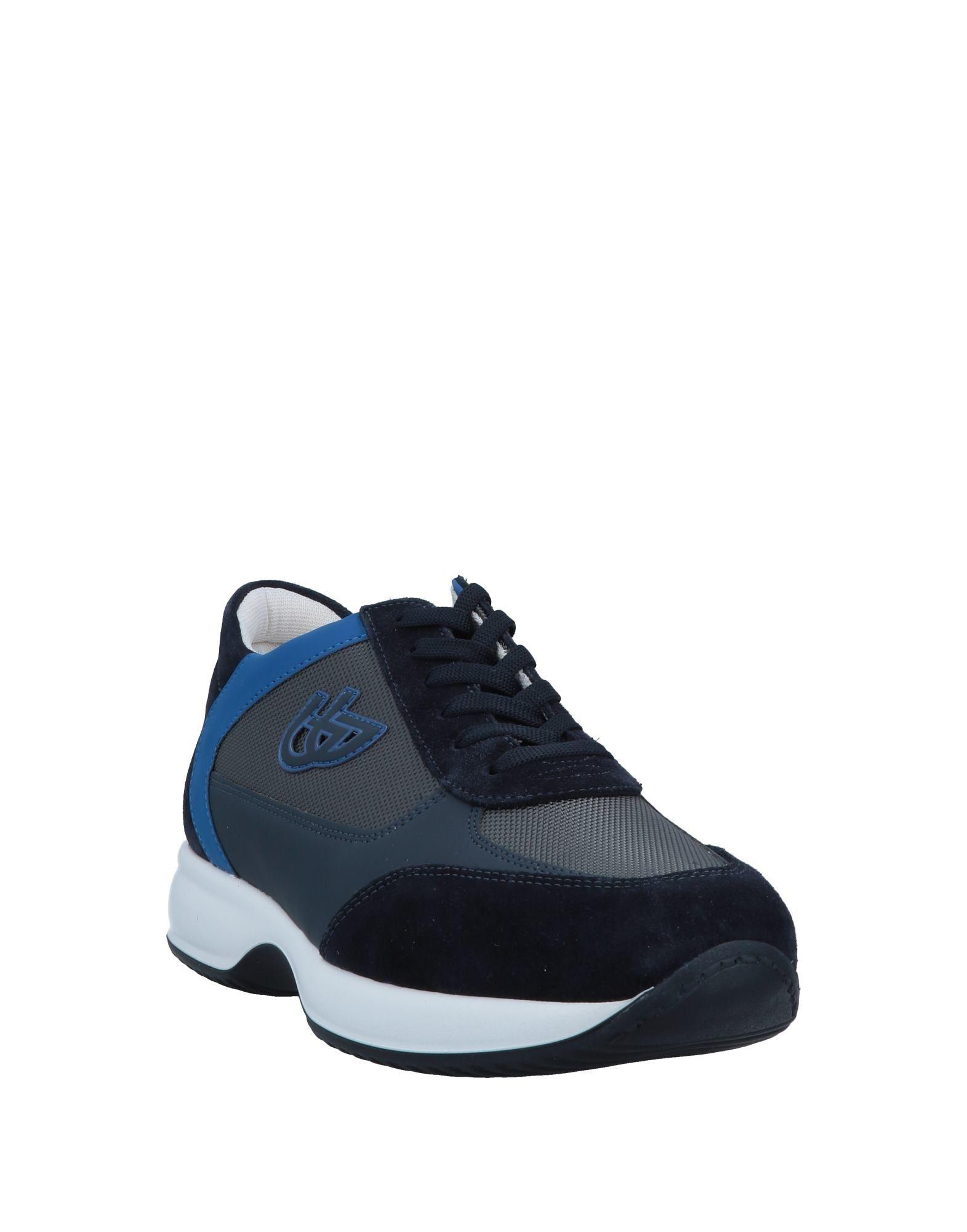 Blu Byblos Leather Low-tops & Sneakers in Dark Blue (Blue) for Men 