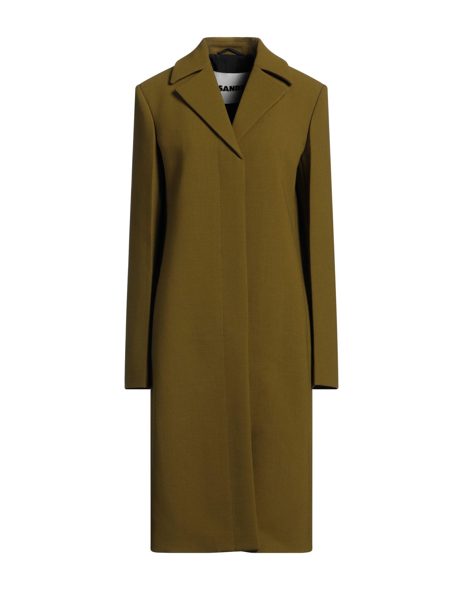 JIL SANDER Single-breasted trench coat Green JIL SANDER Single-breasted trench coat Green
