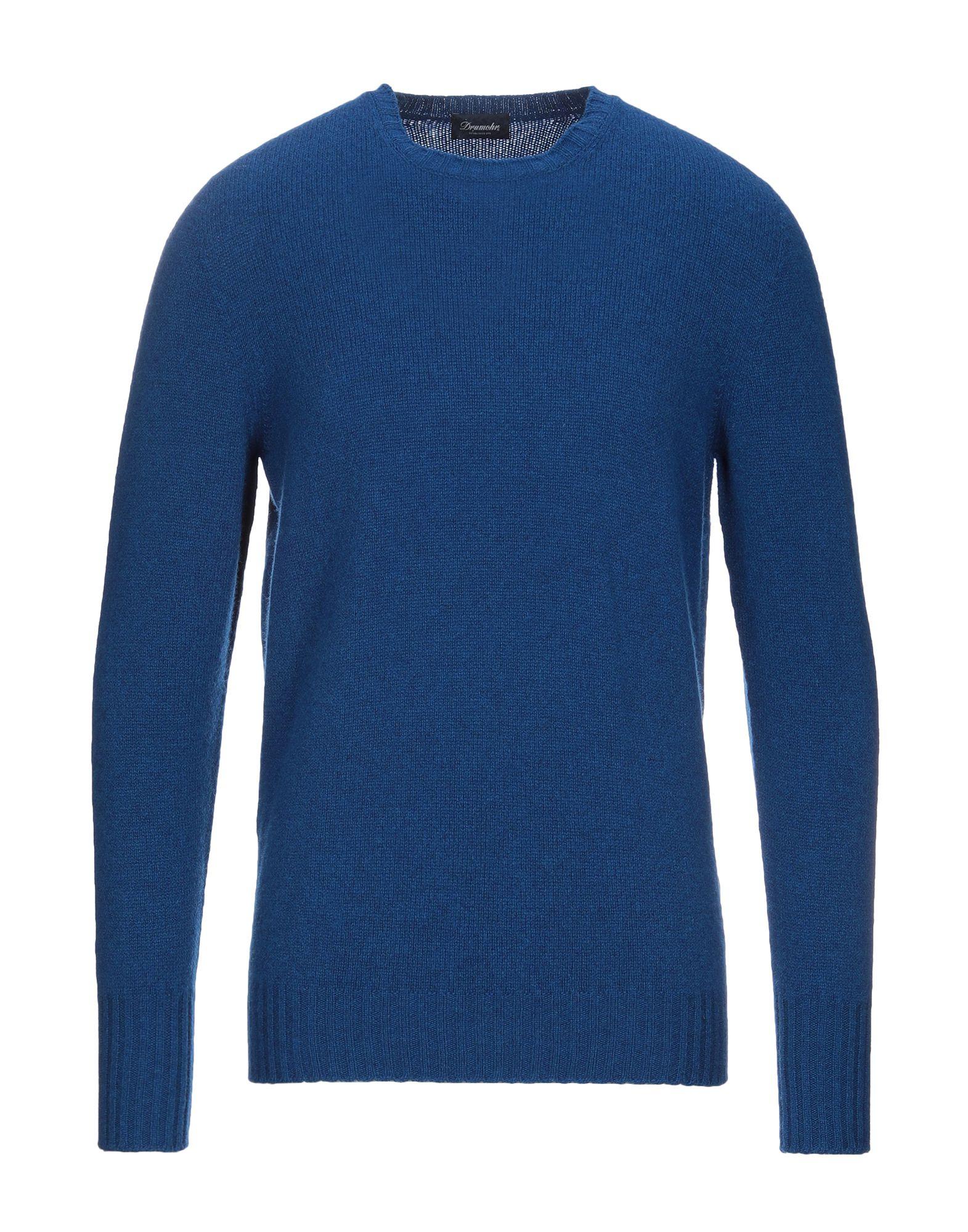 drumohr blue sweater for men