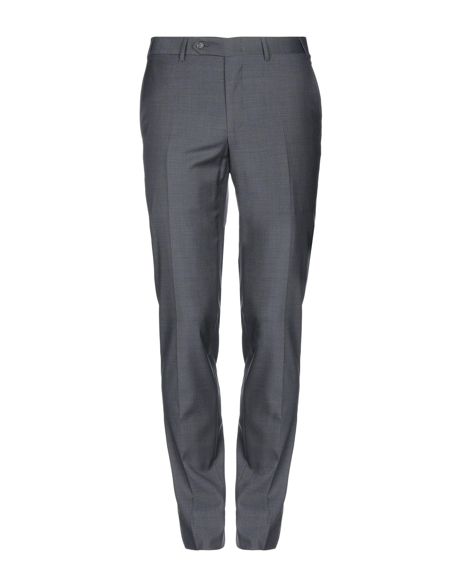 Canali Wool Casual Pants in Lead (Gray) for Men - Lyst