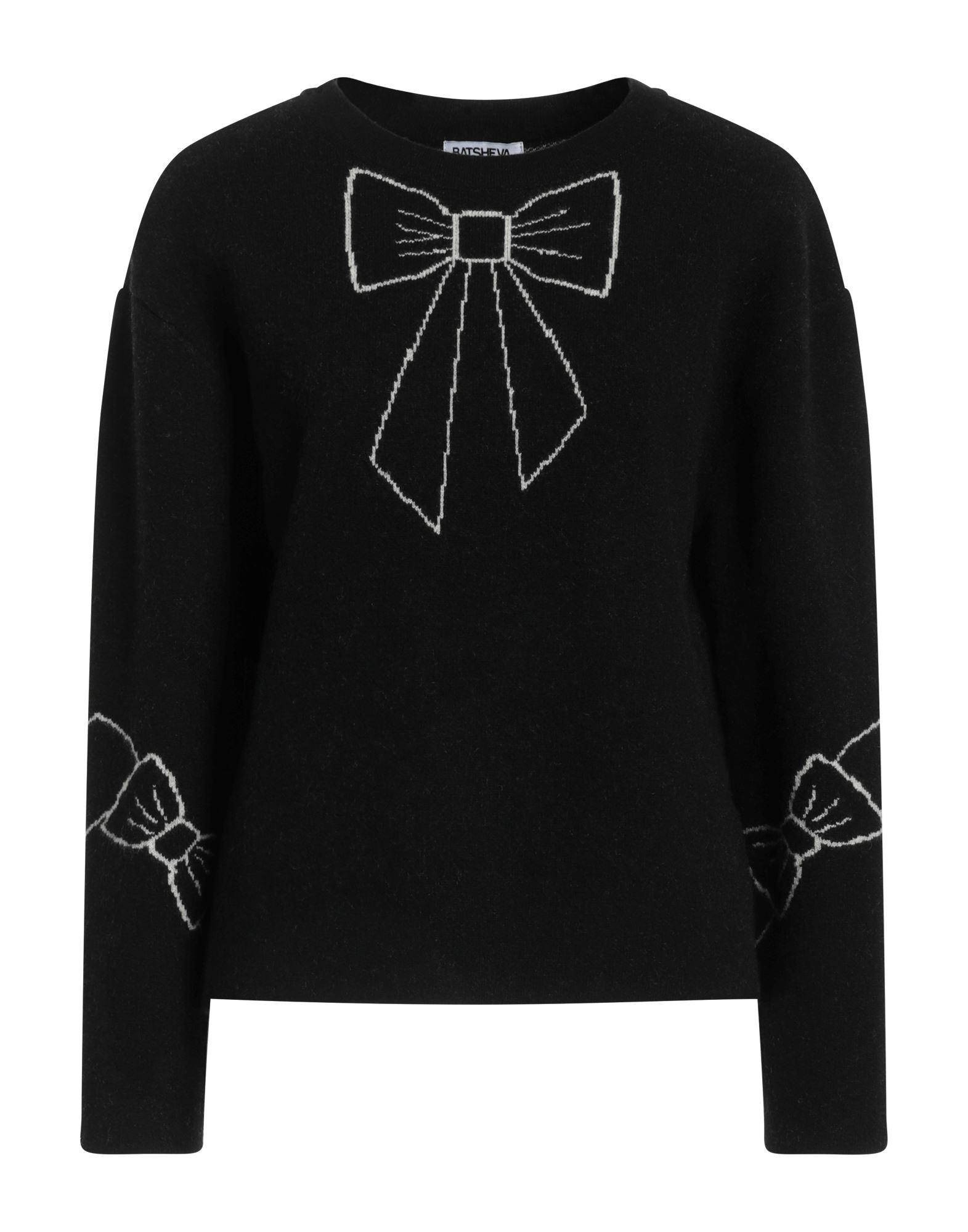 Black jumper with silver bow hot sale