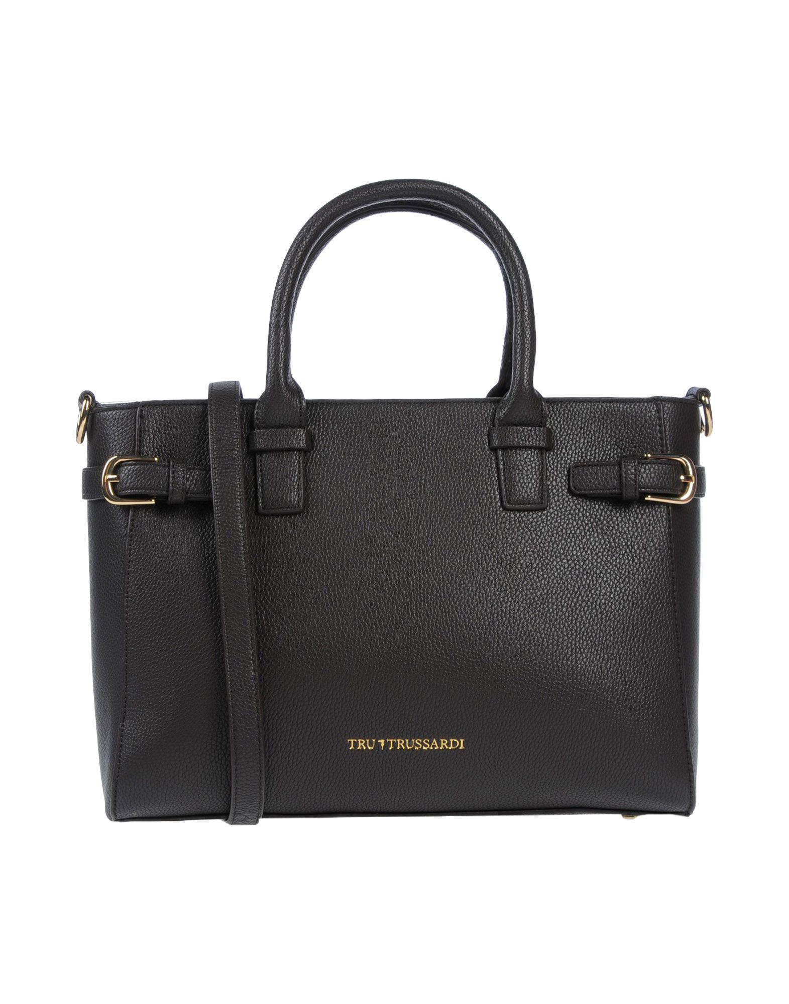 Tru Trussardi Leather Handbag in Dark Brown (Brown) - Lyst