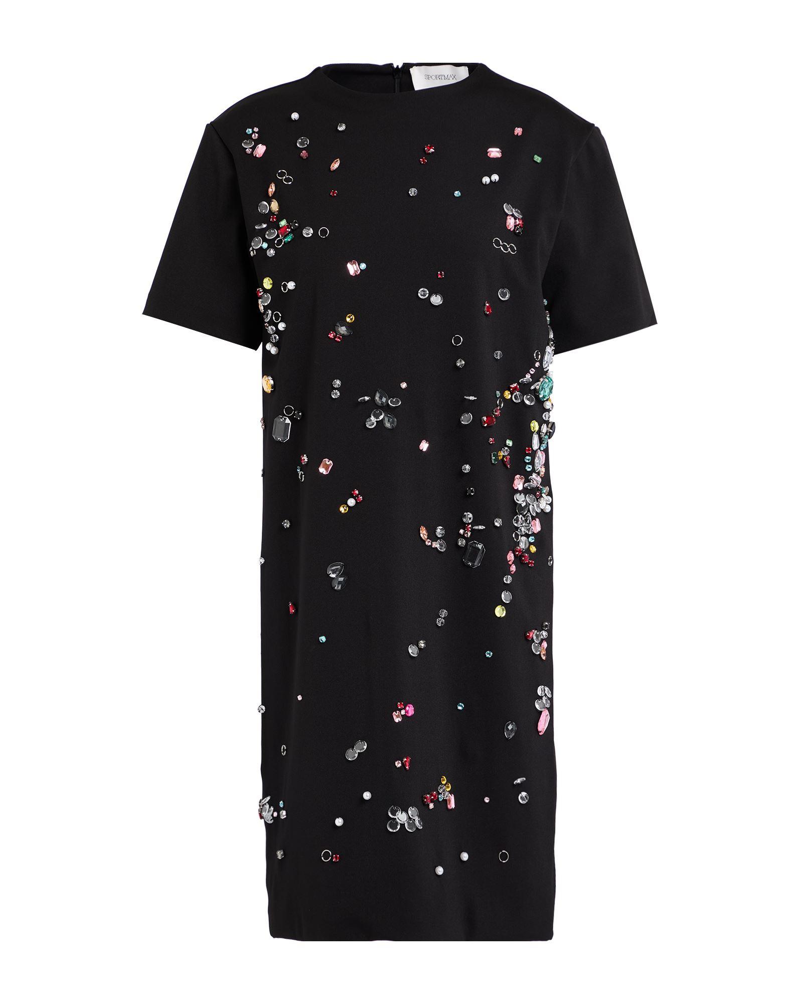 【関税&送料込】SportMax Dresses Black Two-piece viscose dress, black | Sportmax